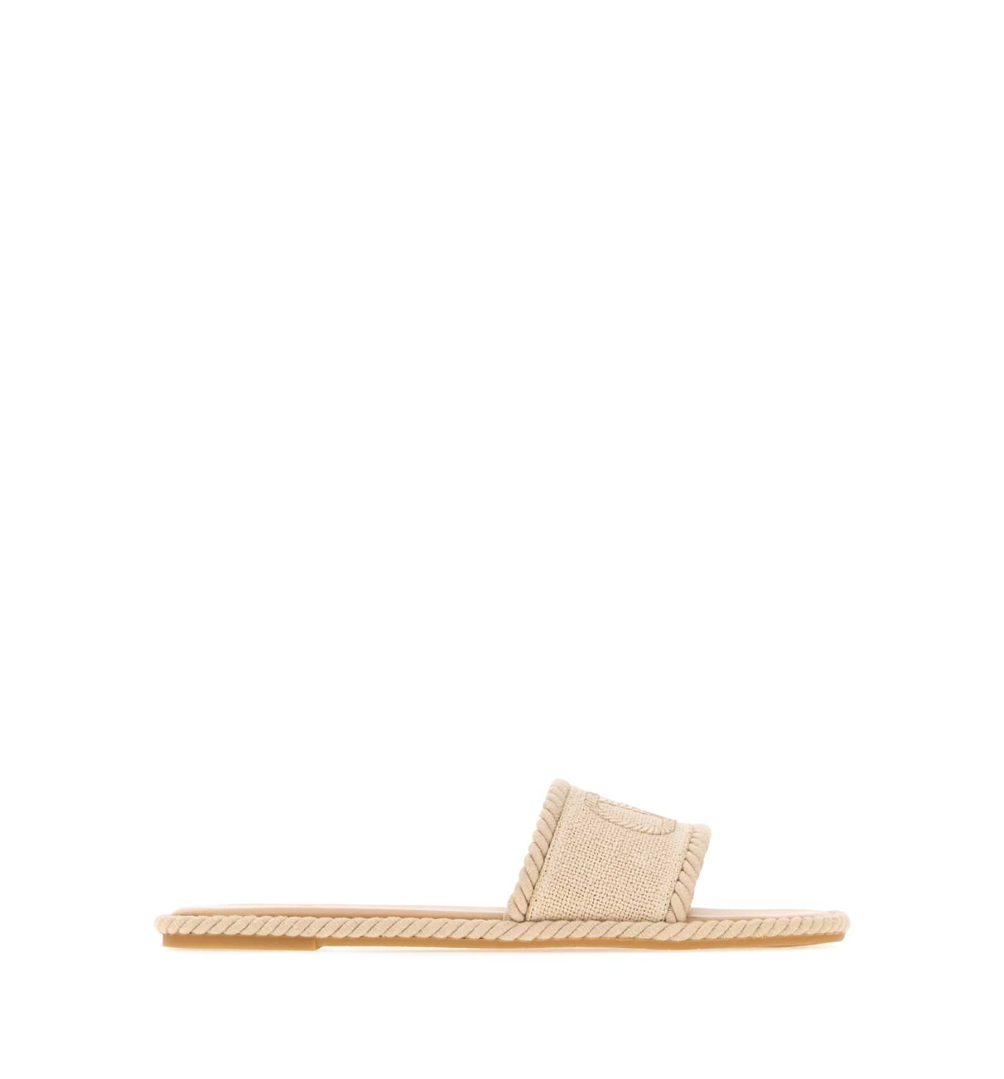 Sand canvas VLogo Signature slippers