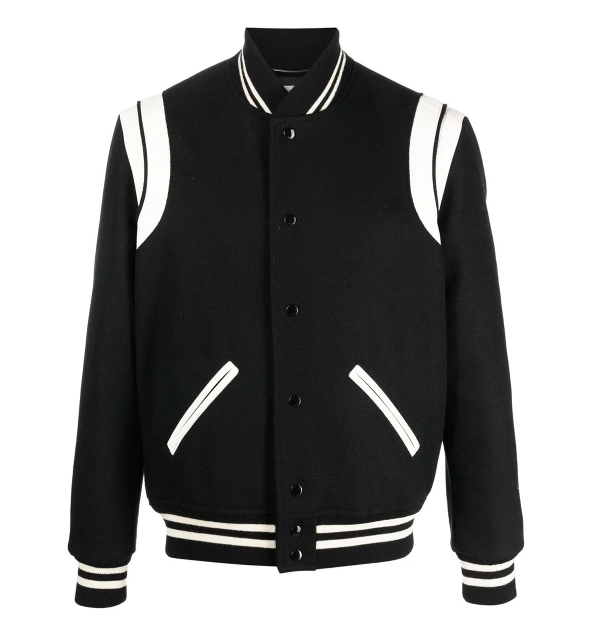 Snap-Buttoned Teddy Bomber Jacket