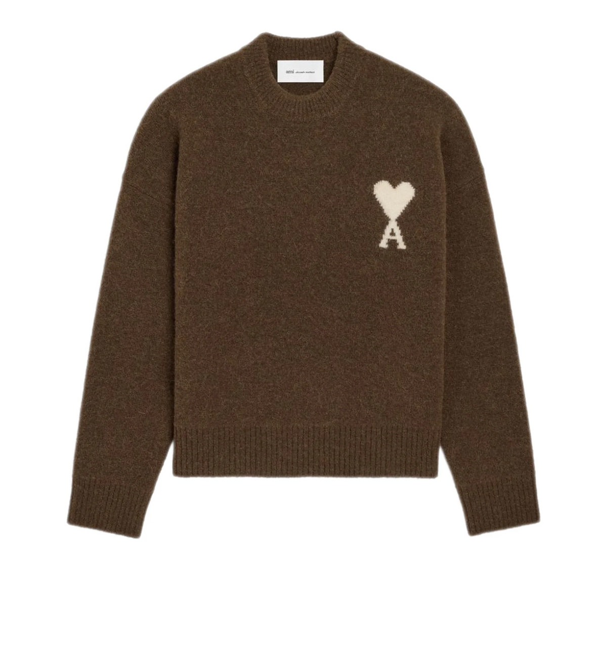 Crewneck alpaca sweater