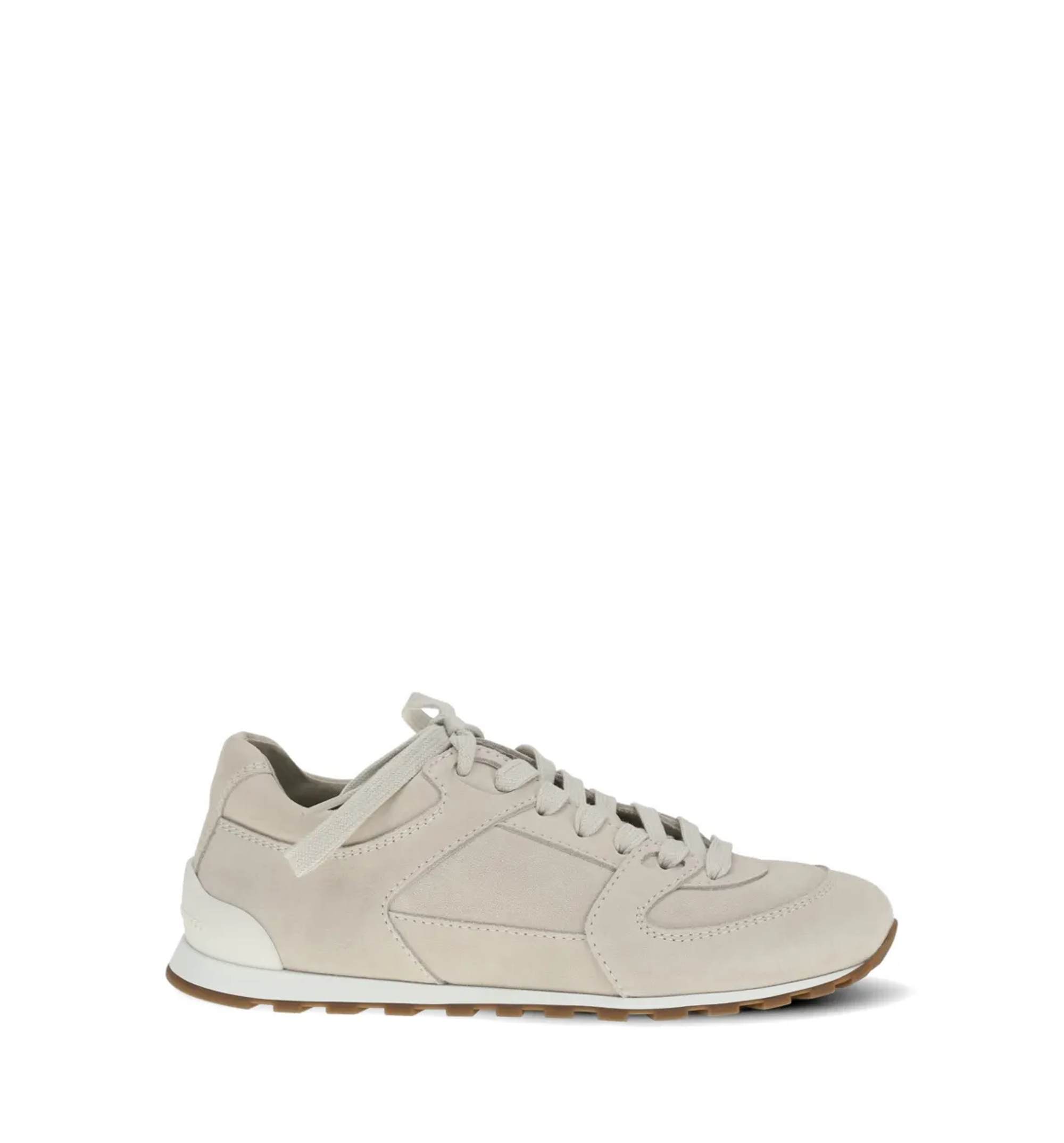 Lace-up panelled sneakers