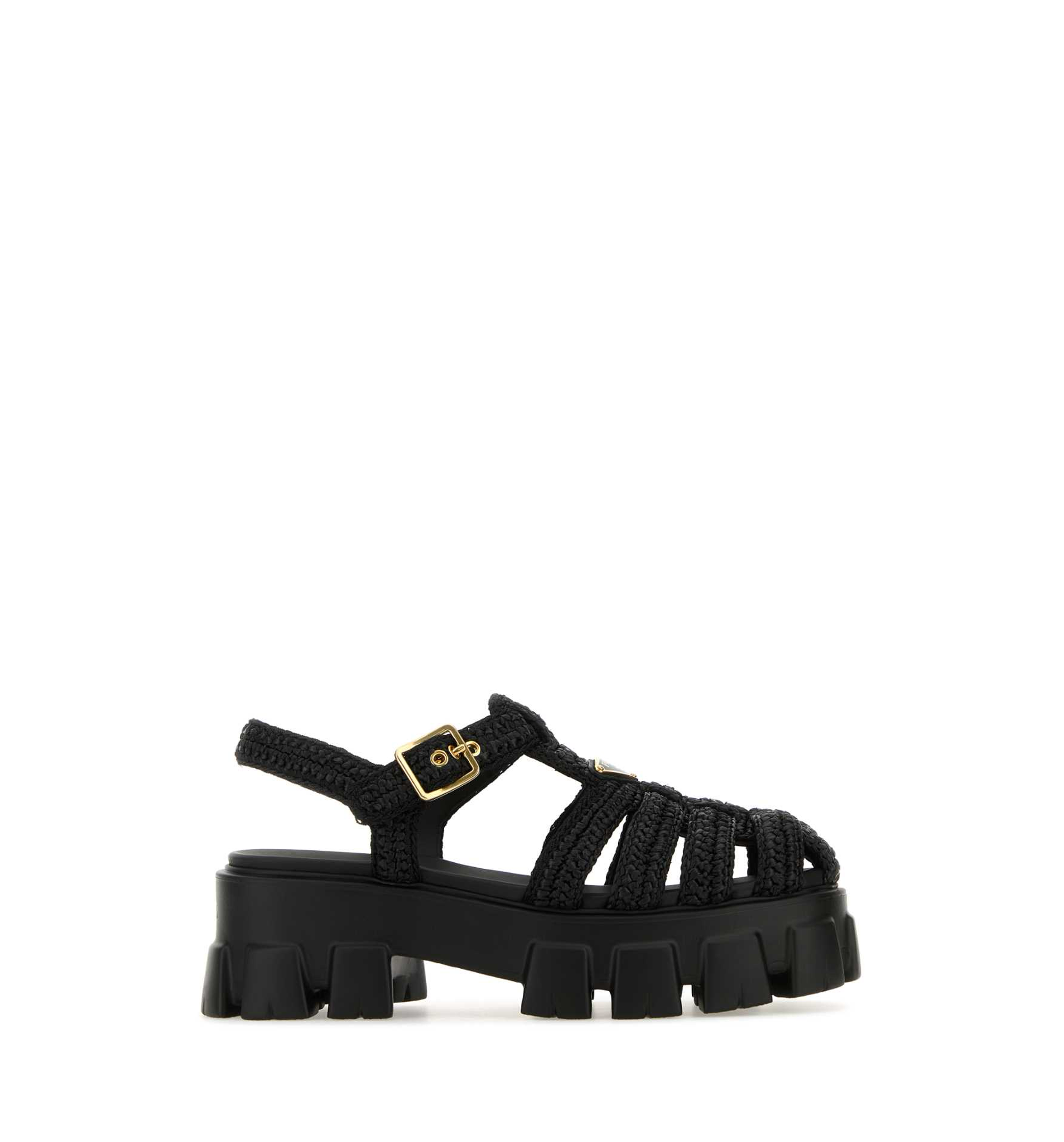 Monolith crochet cage sandals