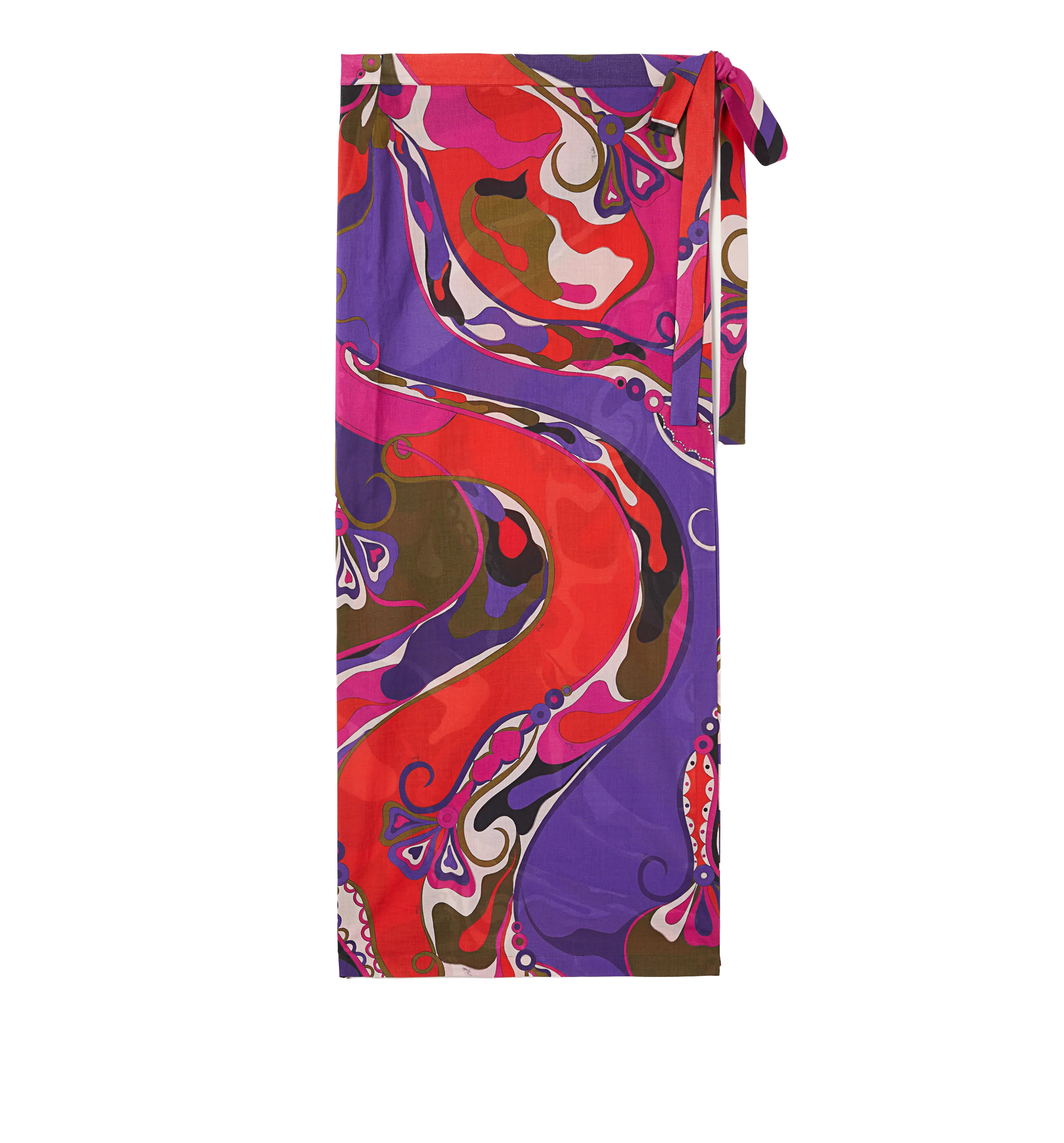 Orchidee Print Pareo Skirt