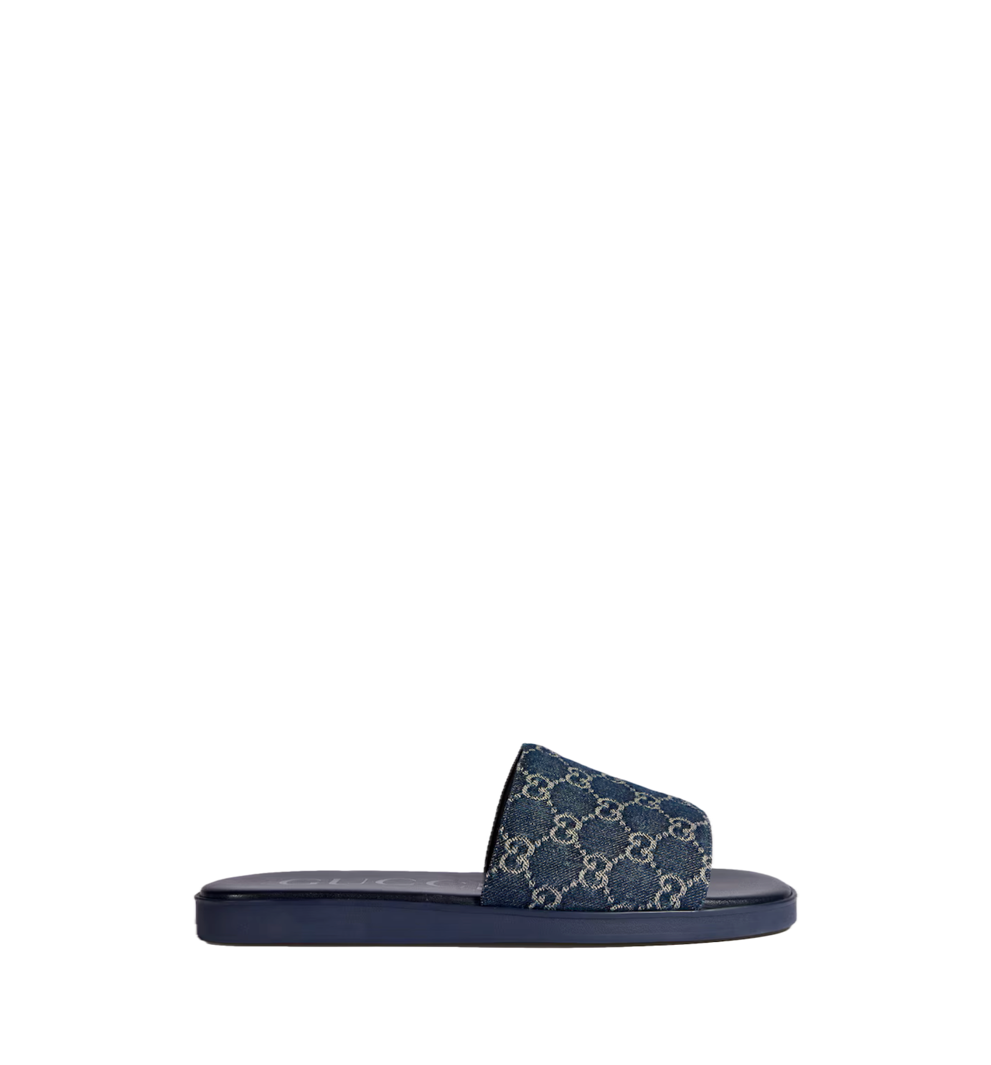 Denim sandals with GG motif