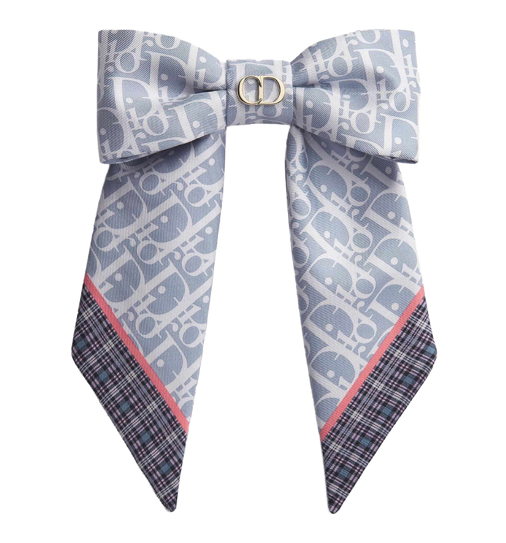 Large Dior Infini Tartan Dior Twist Bow