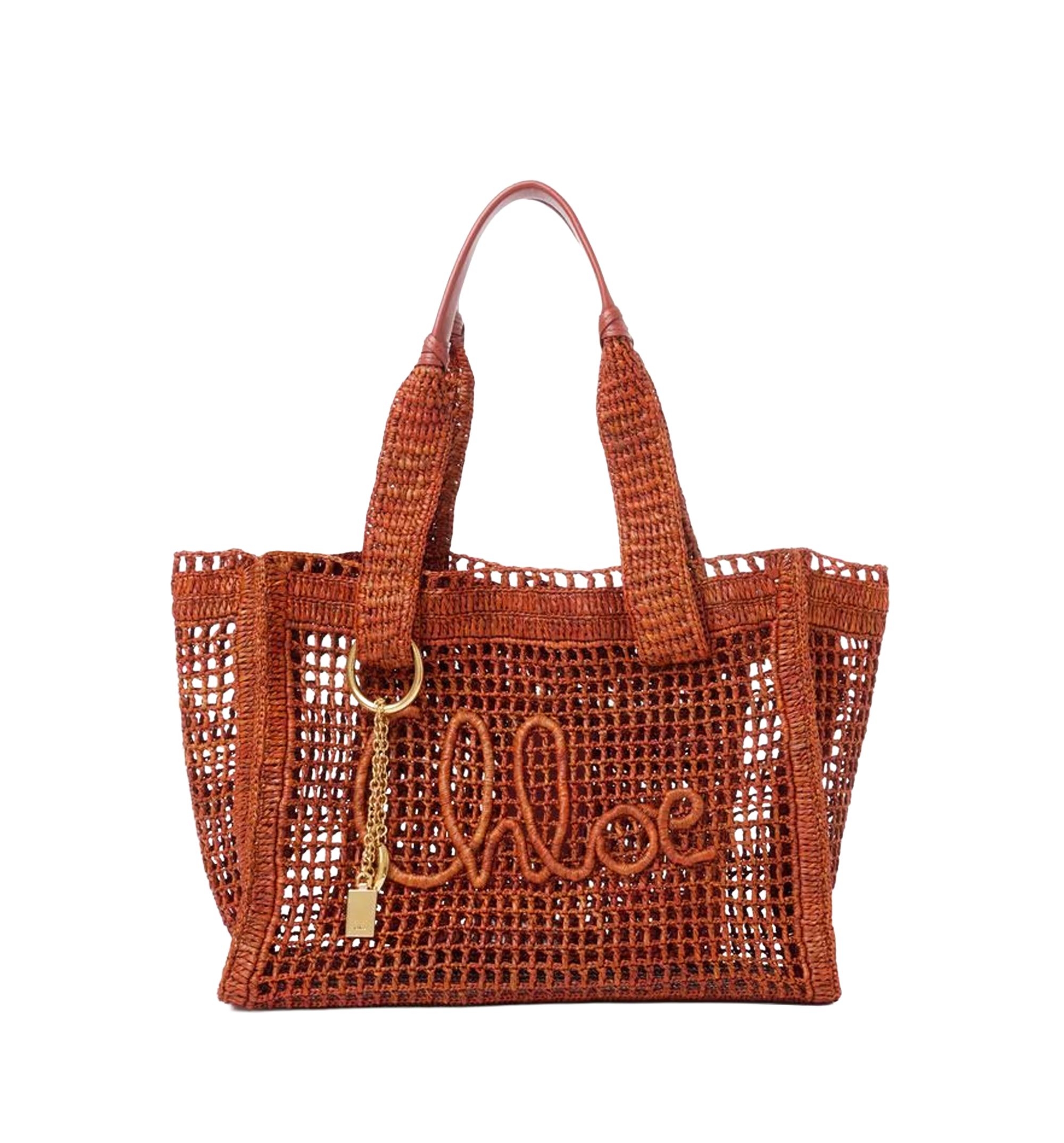 Summer Banana East-west Tote Bag In Raffia