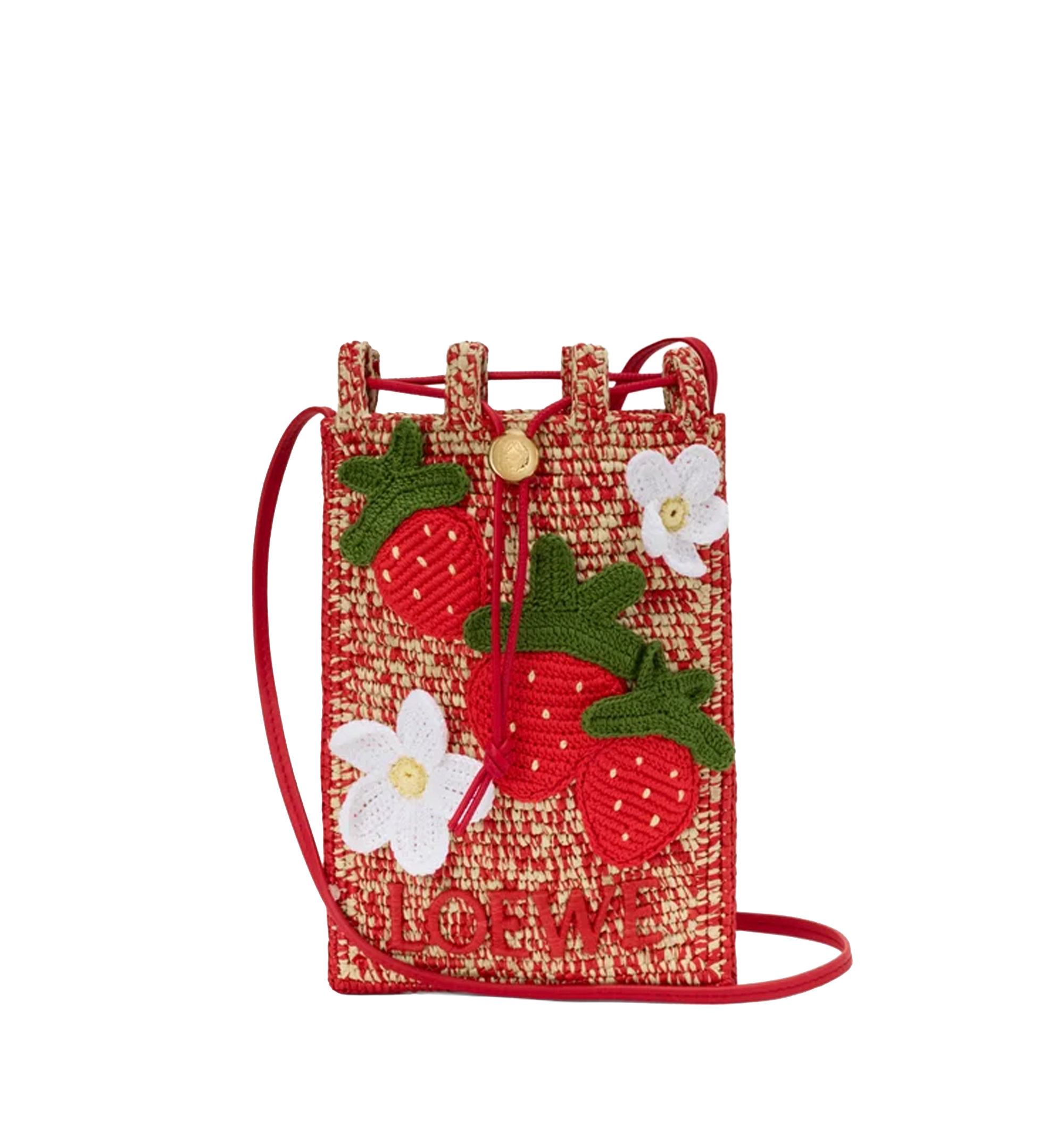 Strawberry drawstring pocket
