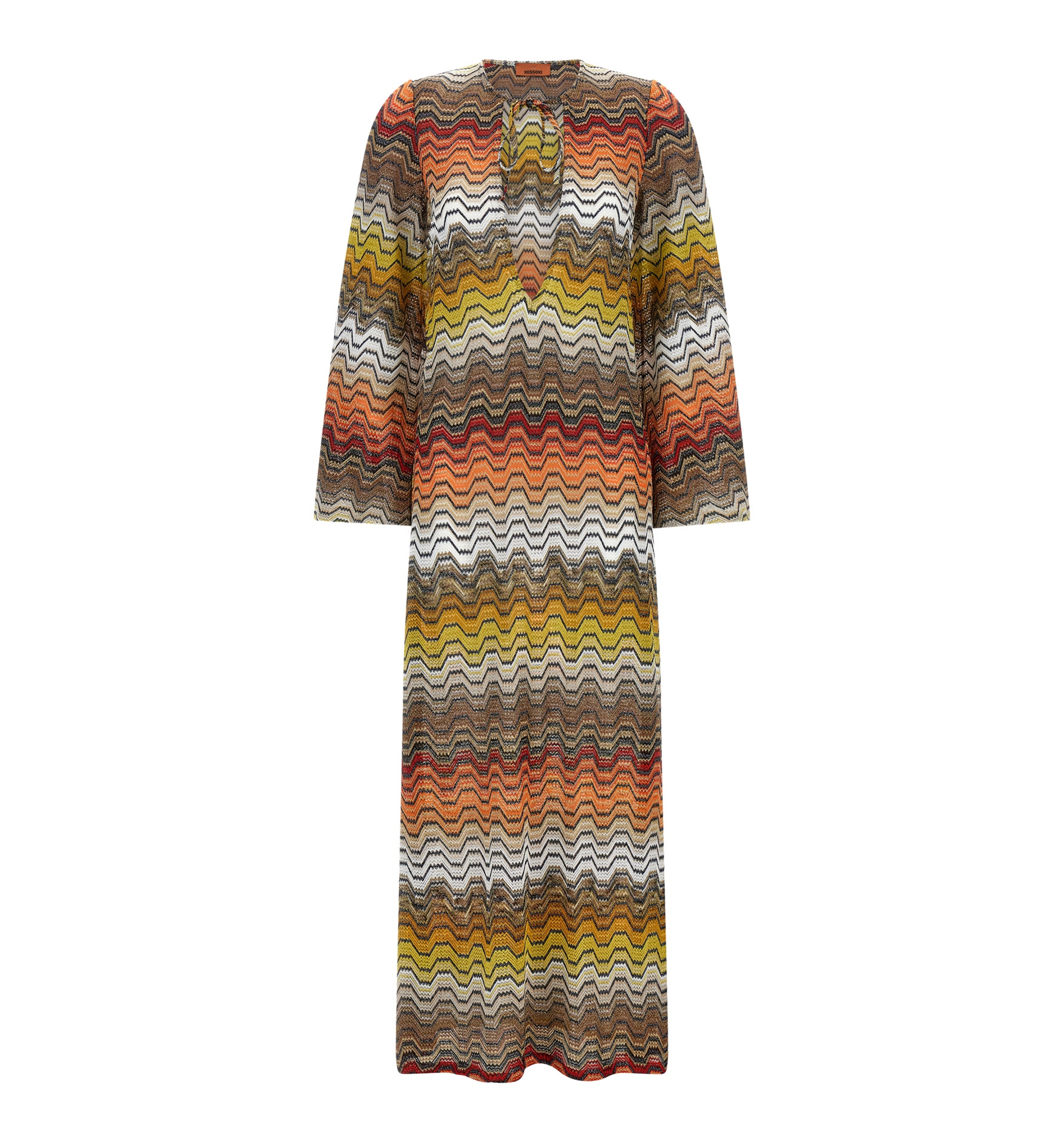Greek motif cover-up dress
