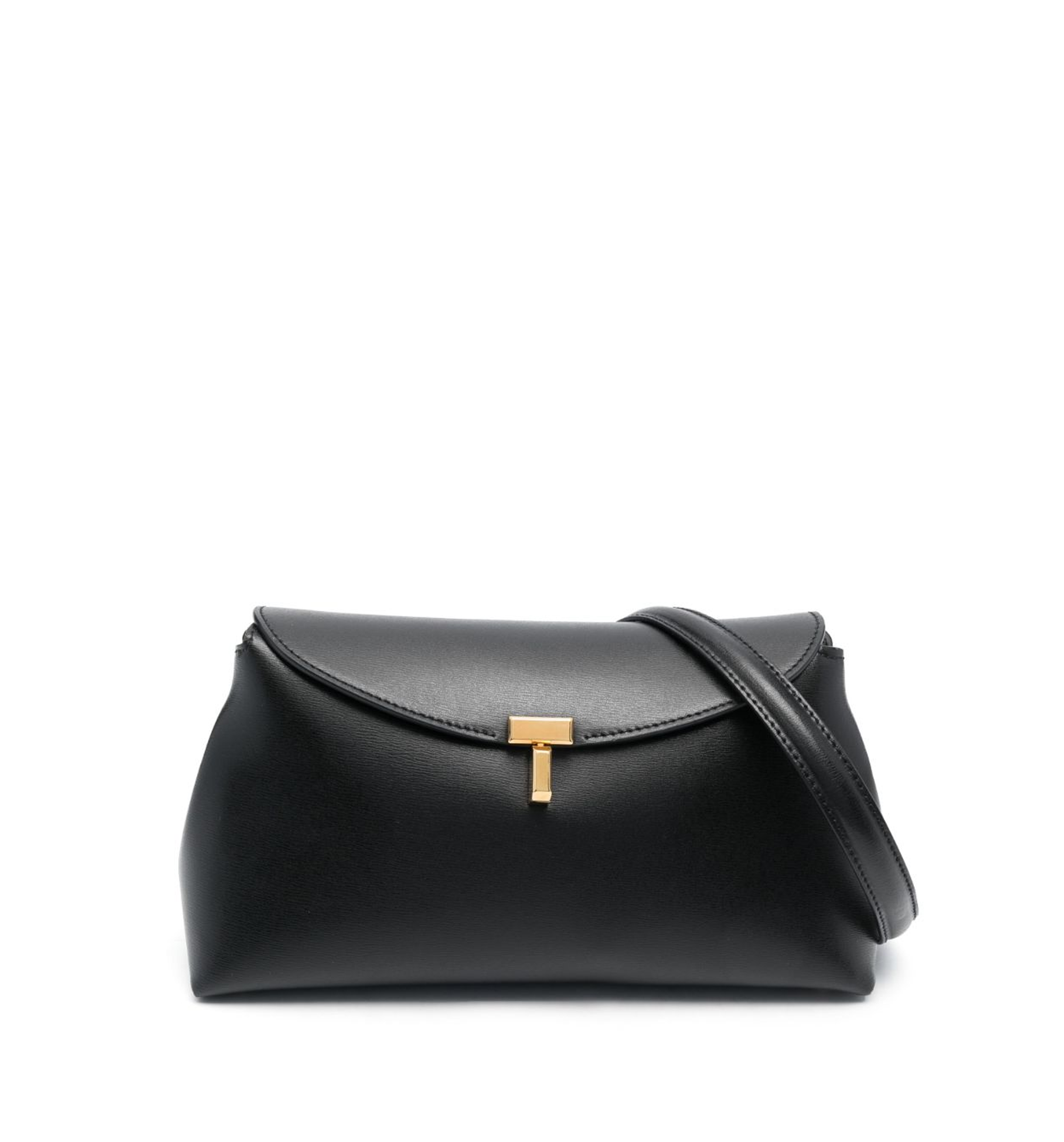 T-Lock leather clutch bag