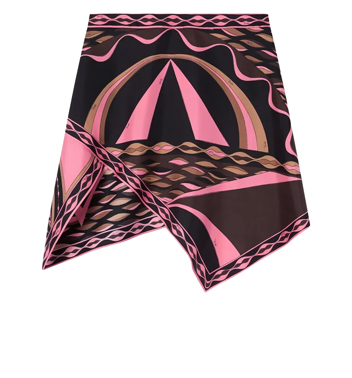 Dune Print Silk Scarf Skirt