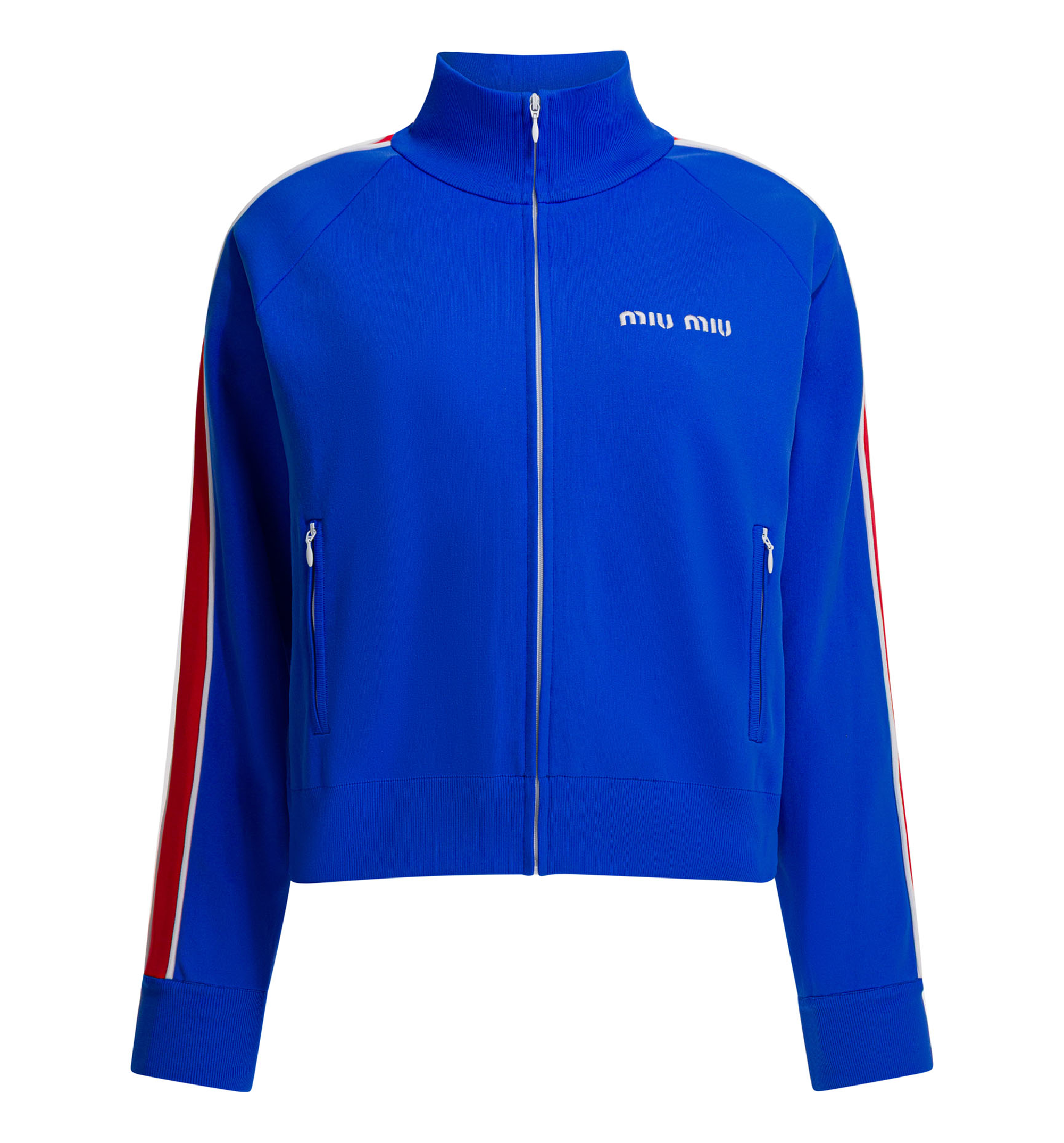 Sweatshirt With Zipper And Logo