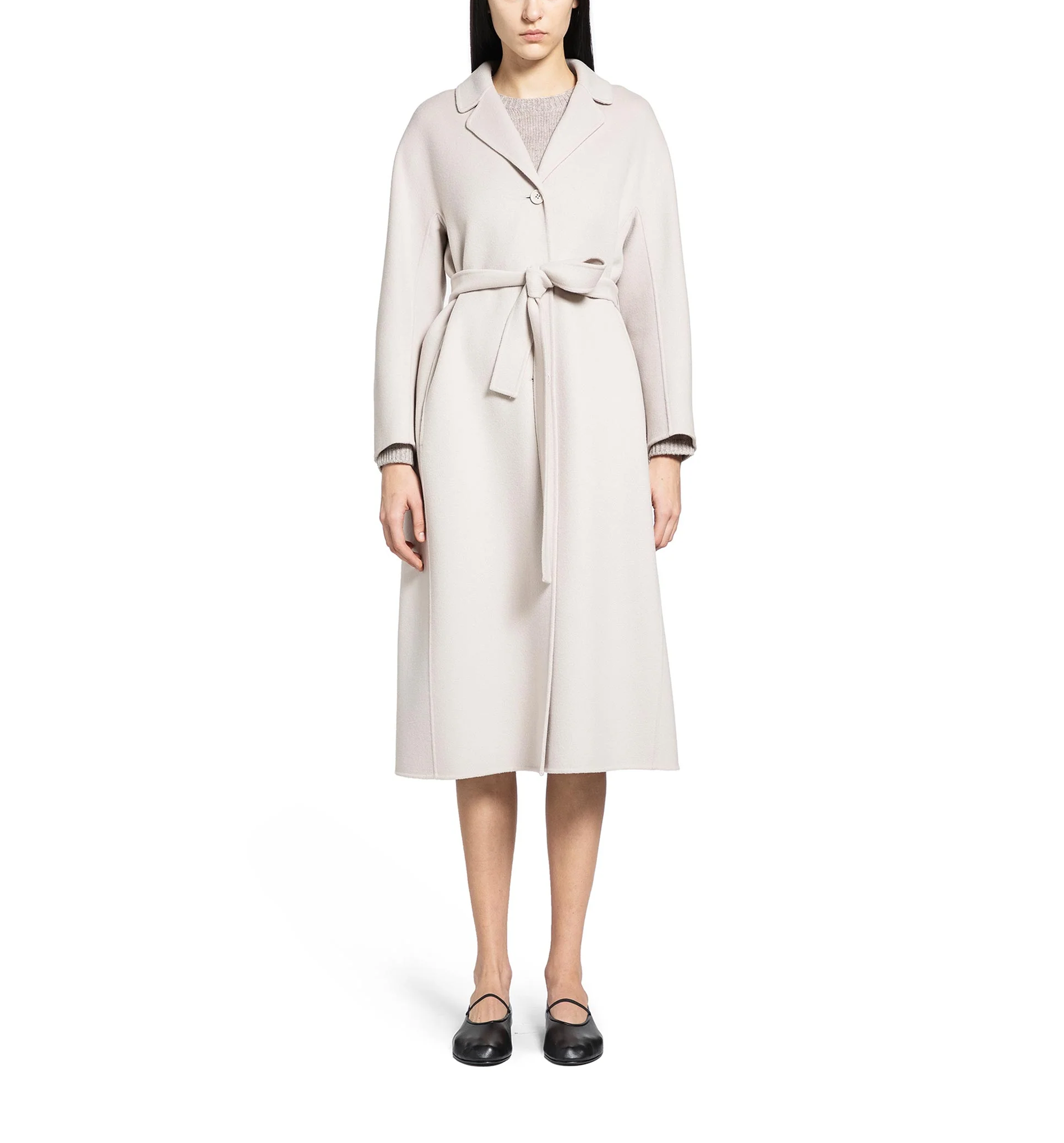 Flared Wool Coat