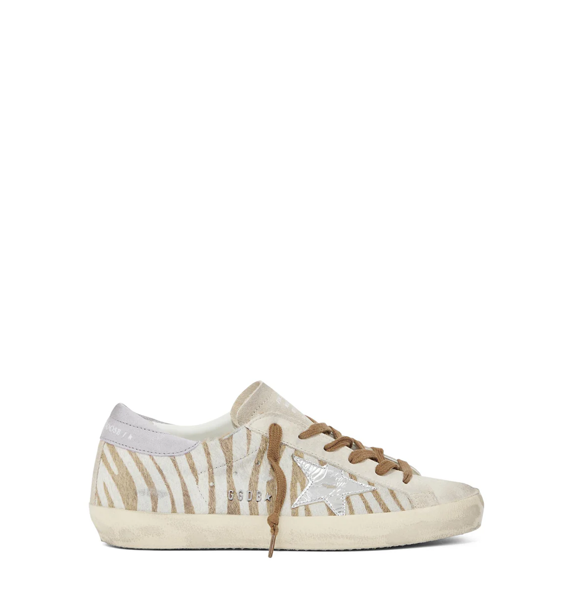 Women's Zebra print Superstar sneakers in pony hair