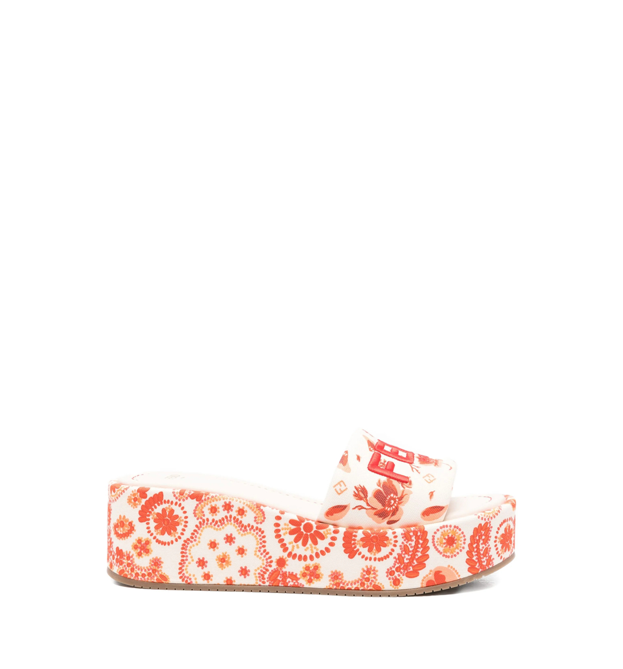 Sunshine Floral-Print Sandals