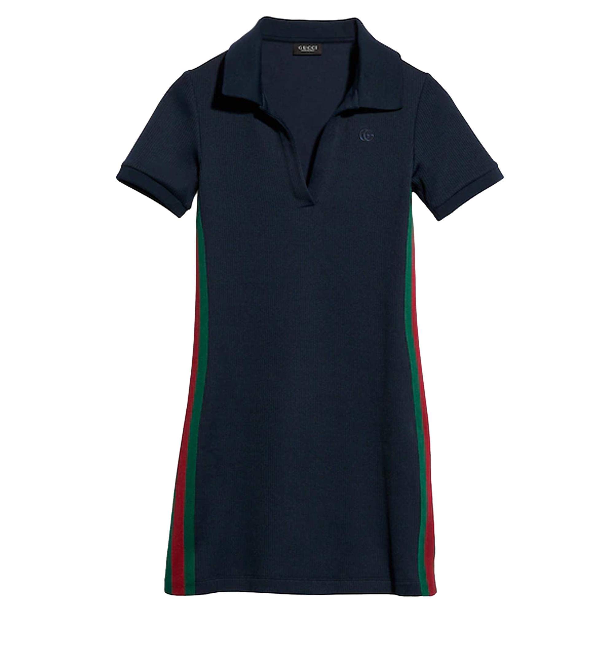 Rib cotton jersey dress with Web