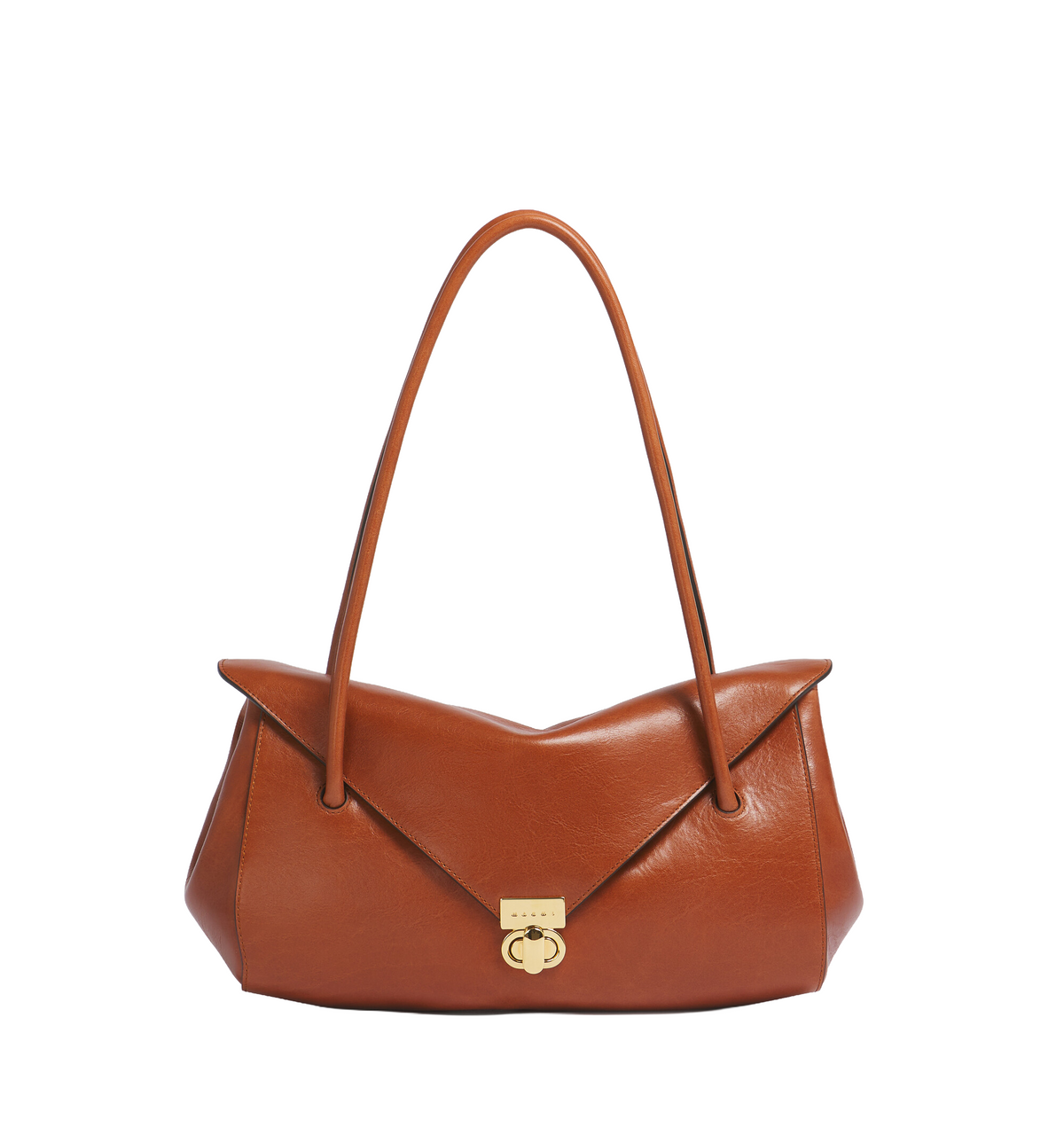 Leather E/W Shoulder Bag