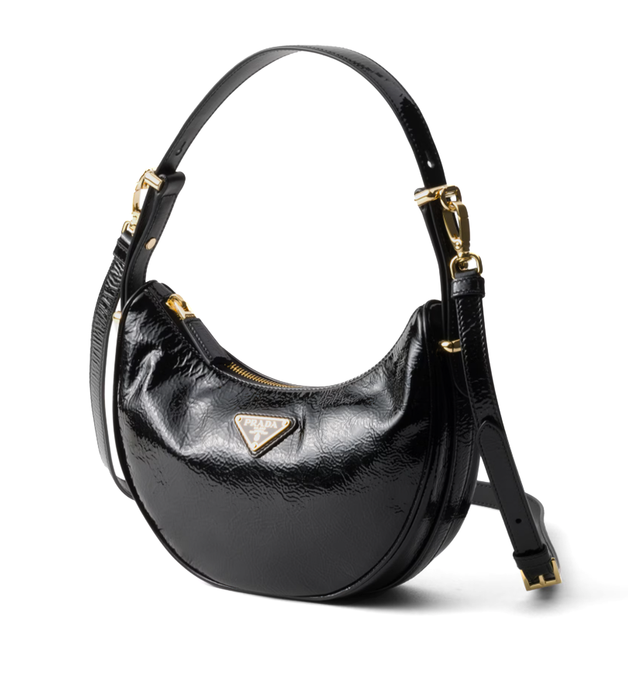 Arqué Naplak Patent Leather Shoulder Bag