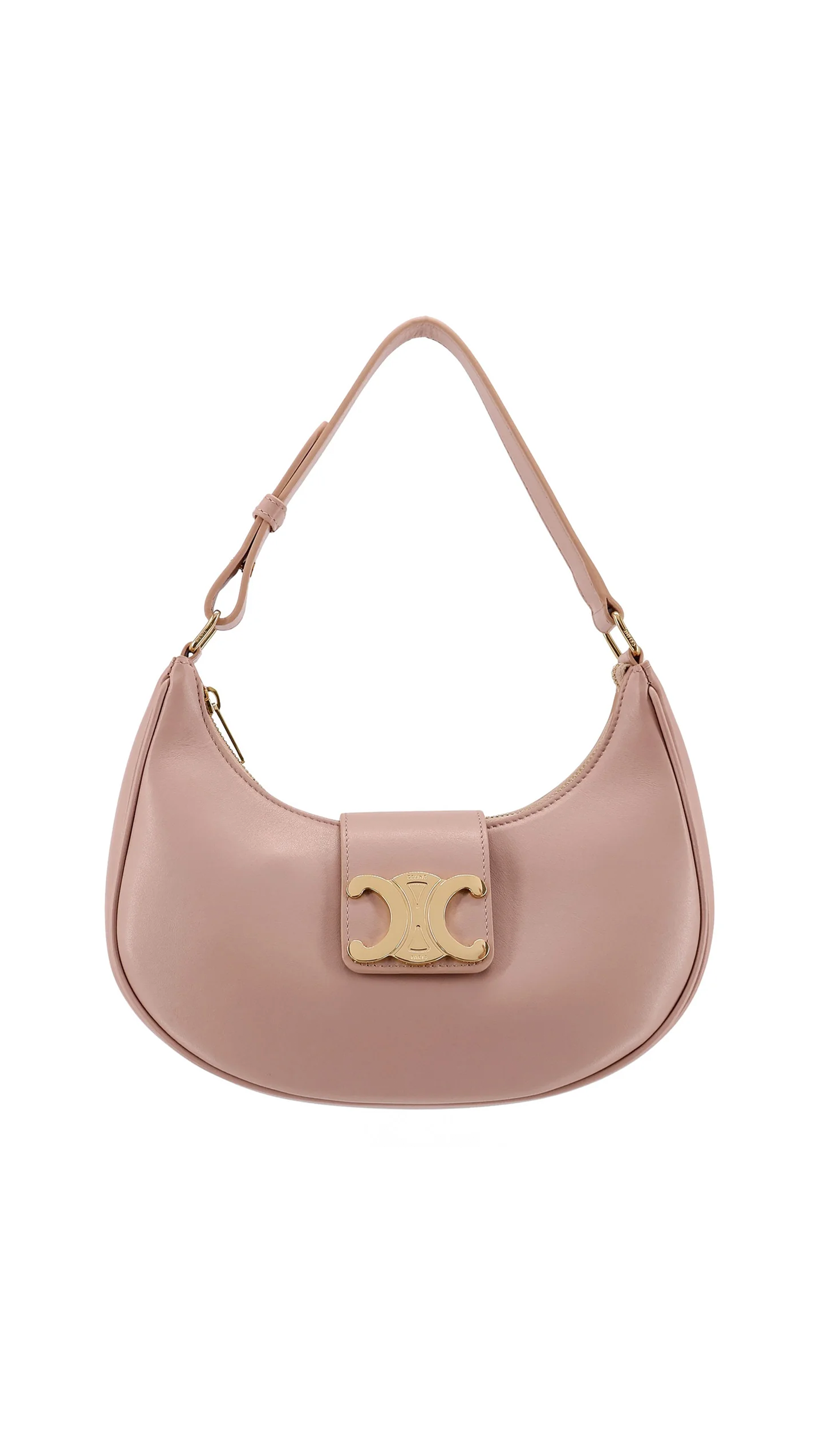 Ava Triomphe Soft Bag in Smooth Calfskin - Blush Beige