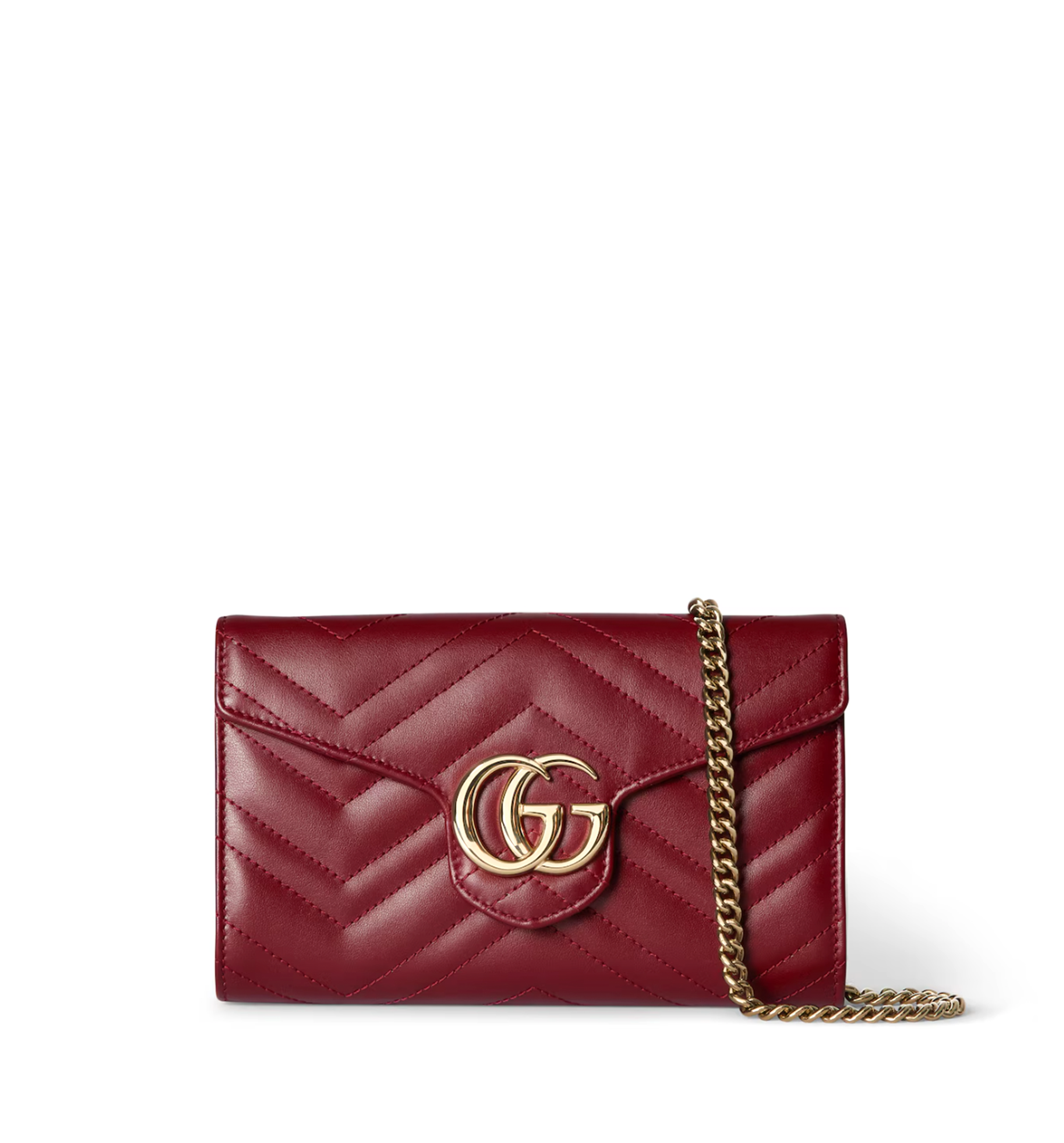 GG Marmont wallet on chain
