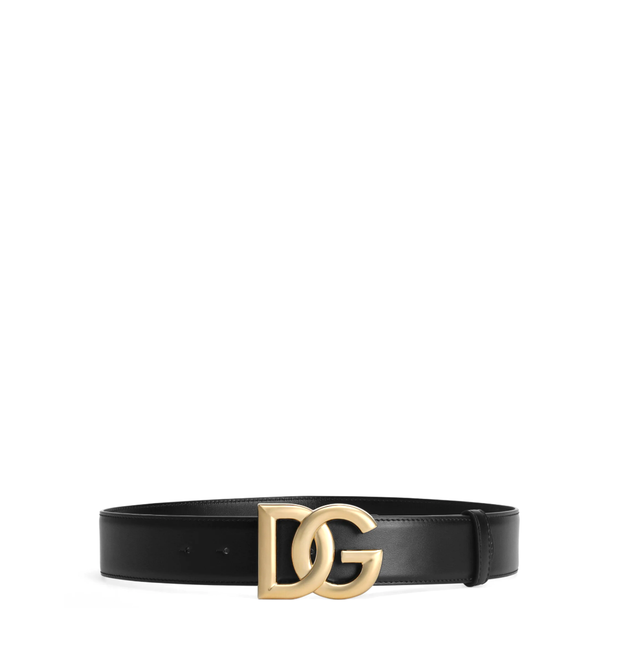 Calfskin belt with DG logo