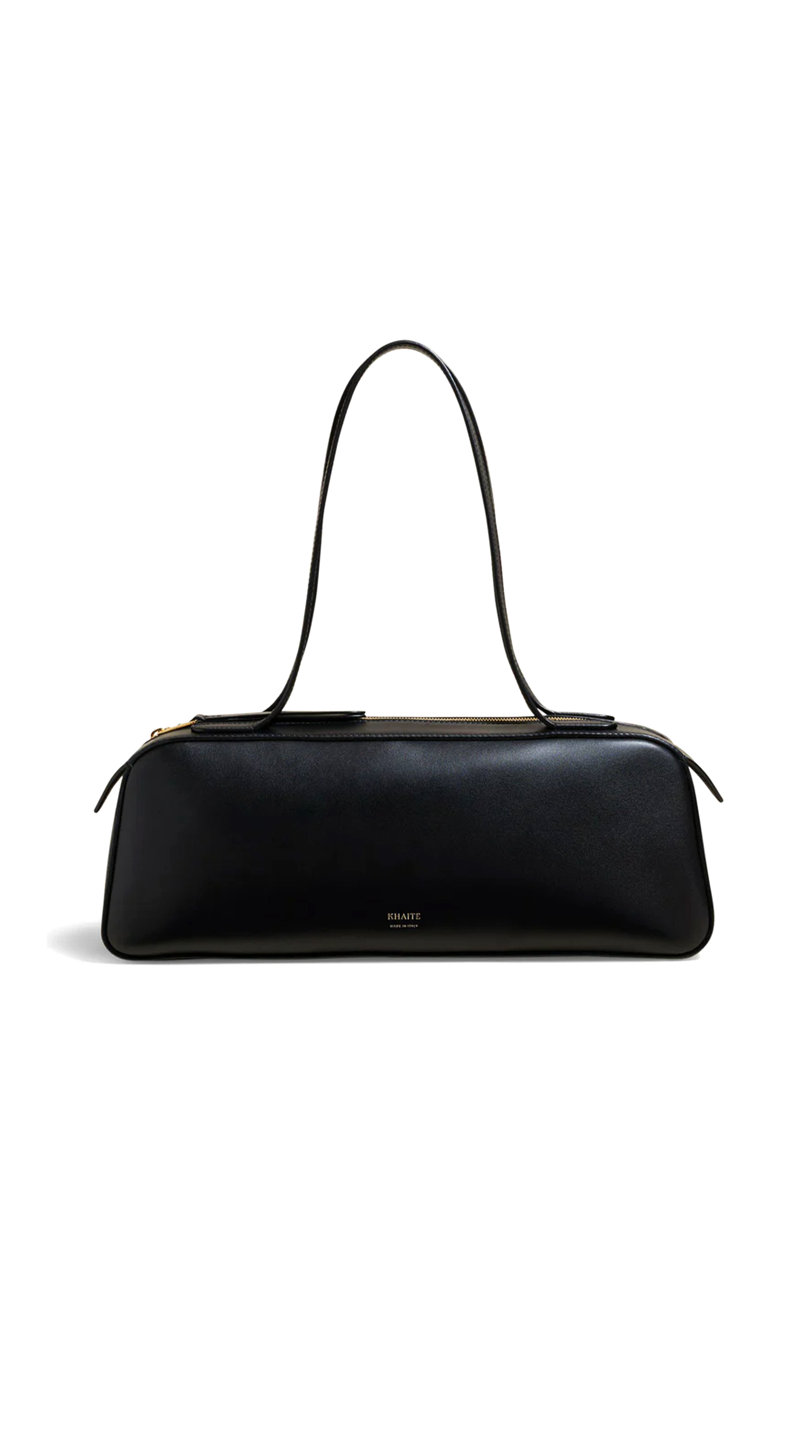 Simon Shoulder Bag in Leather - Black