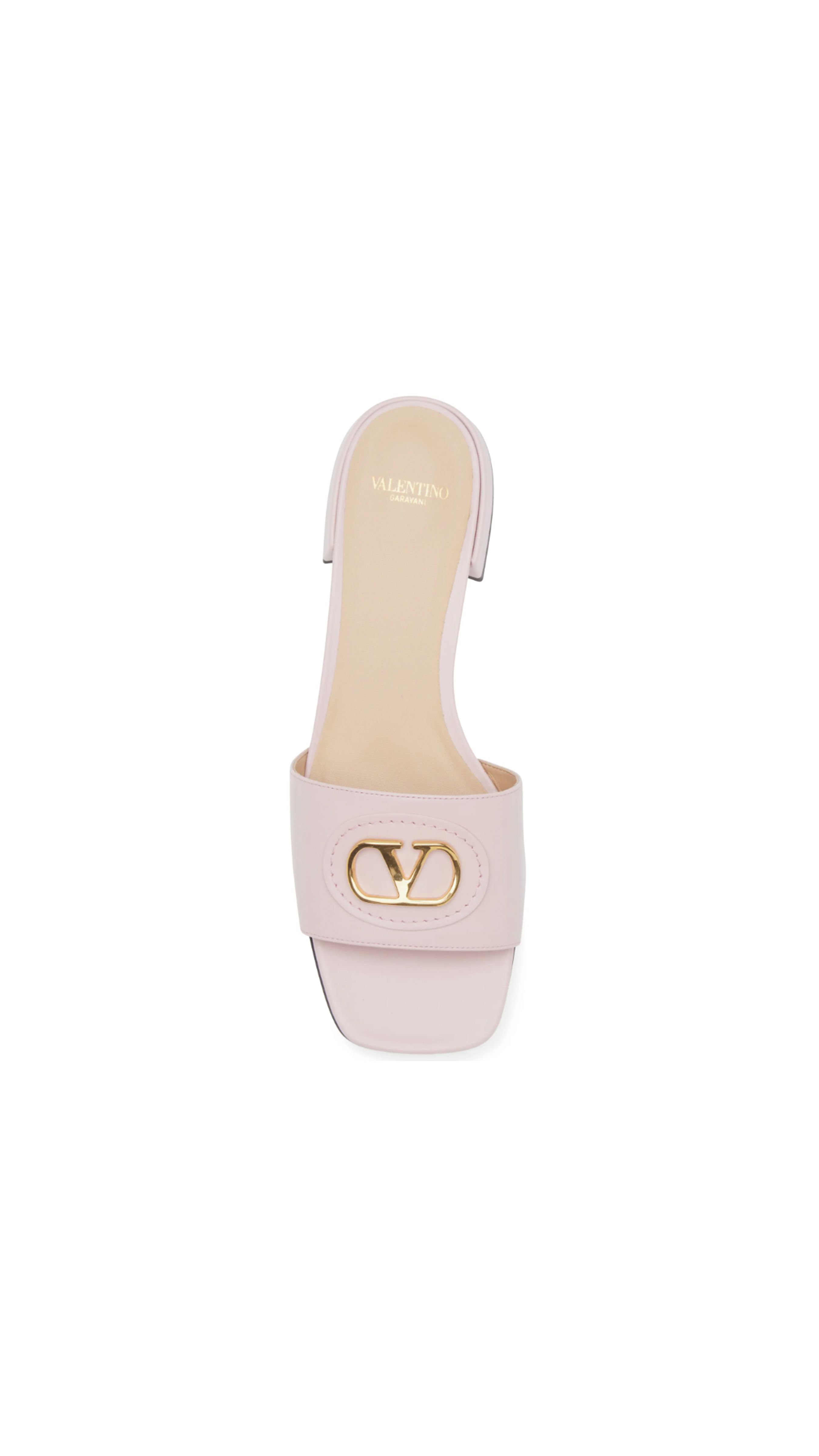 Vlogo Signature Slide Sandal Calfskin - Water Rose