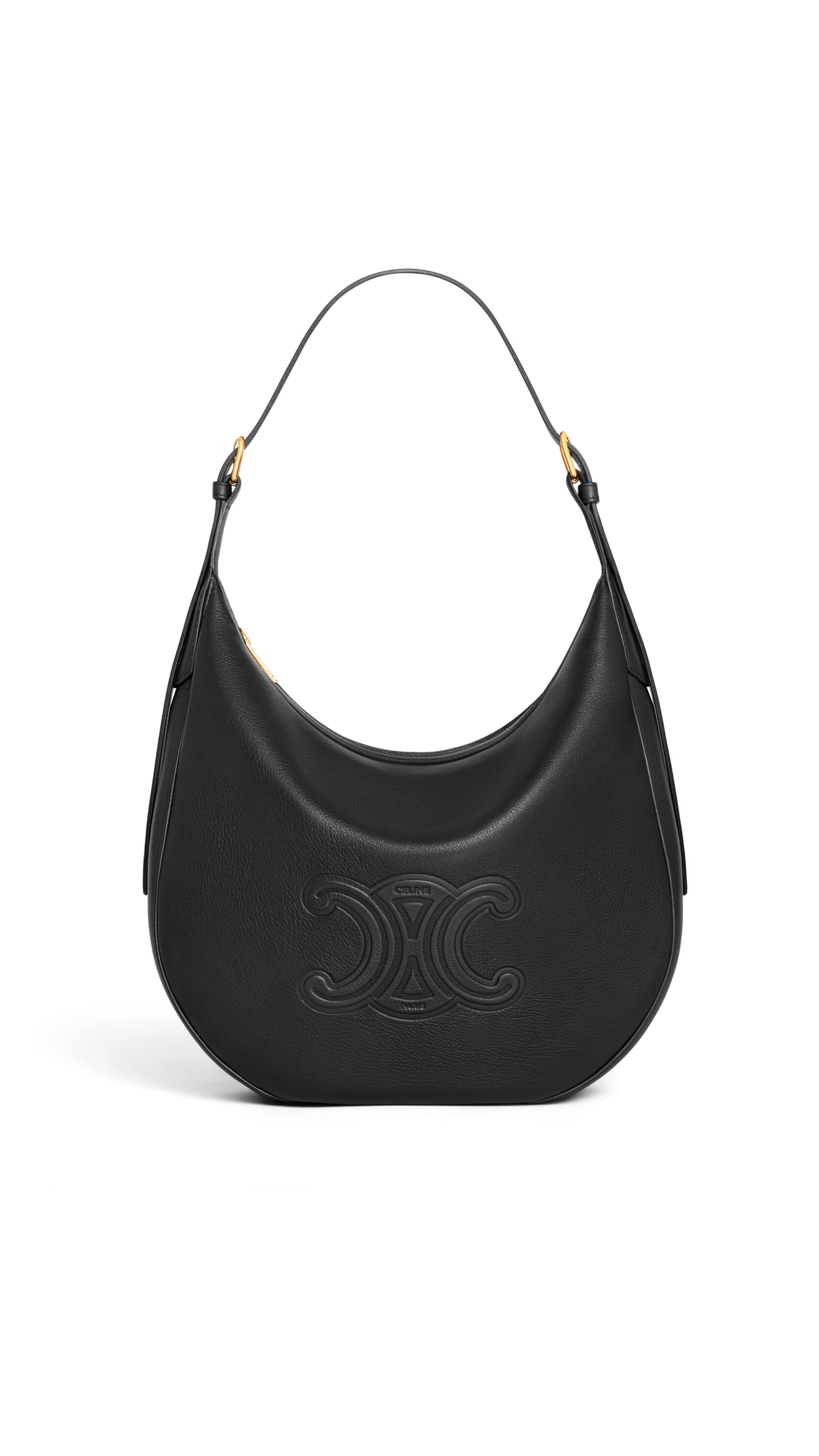 Medium Heloise Bag in Supple Calfskin - Black