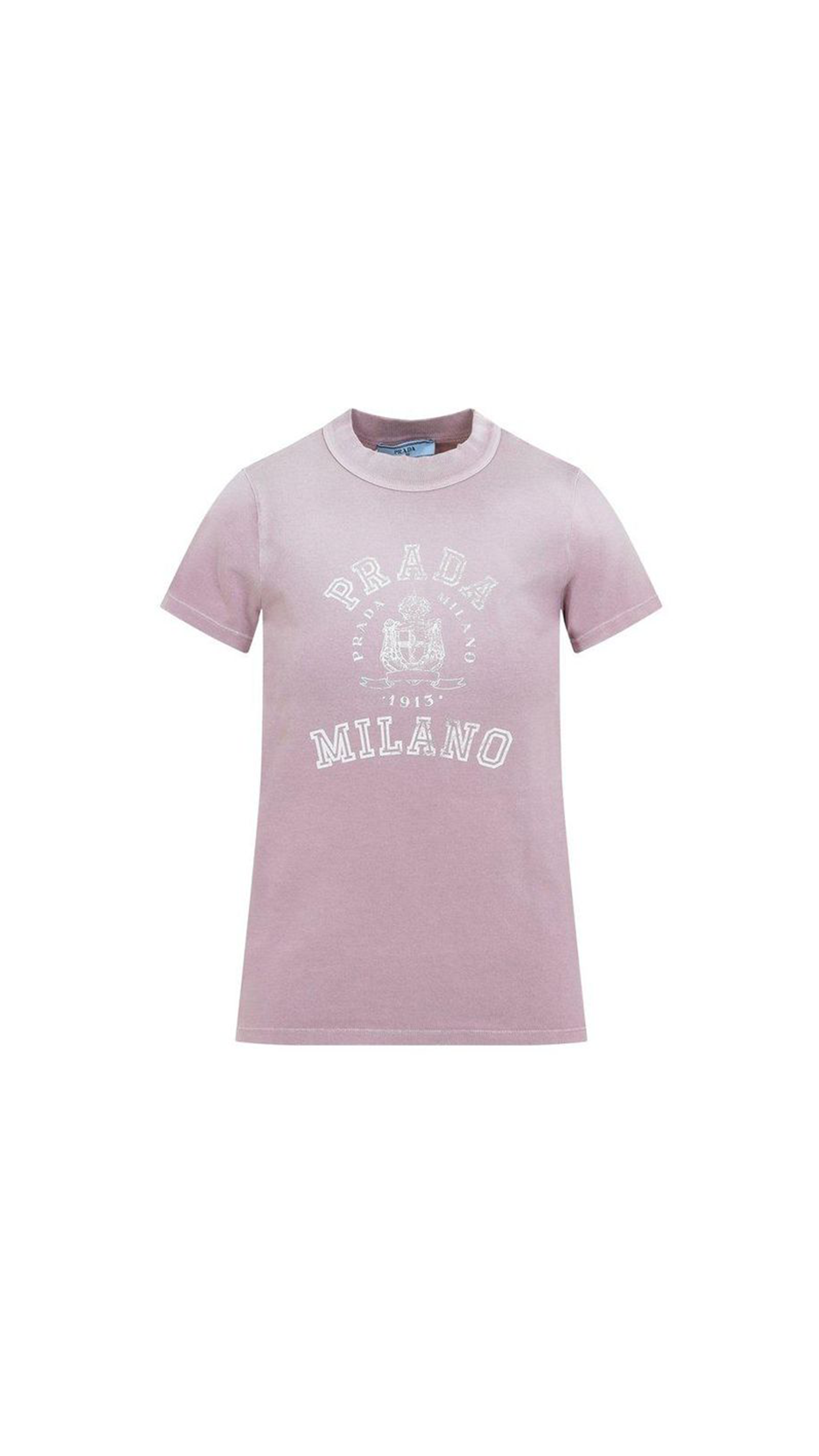 Cotton Printed T-shirt - Mauve