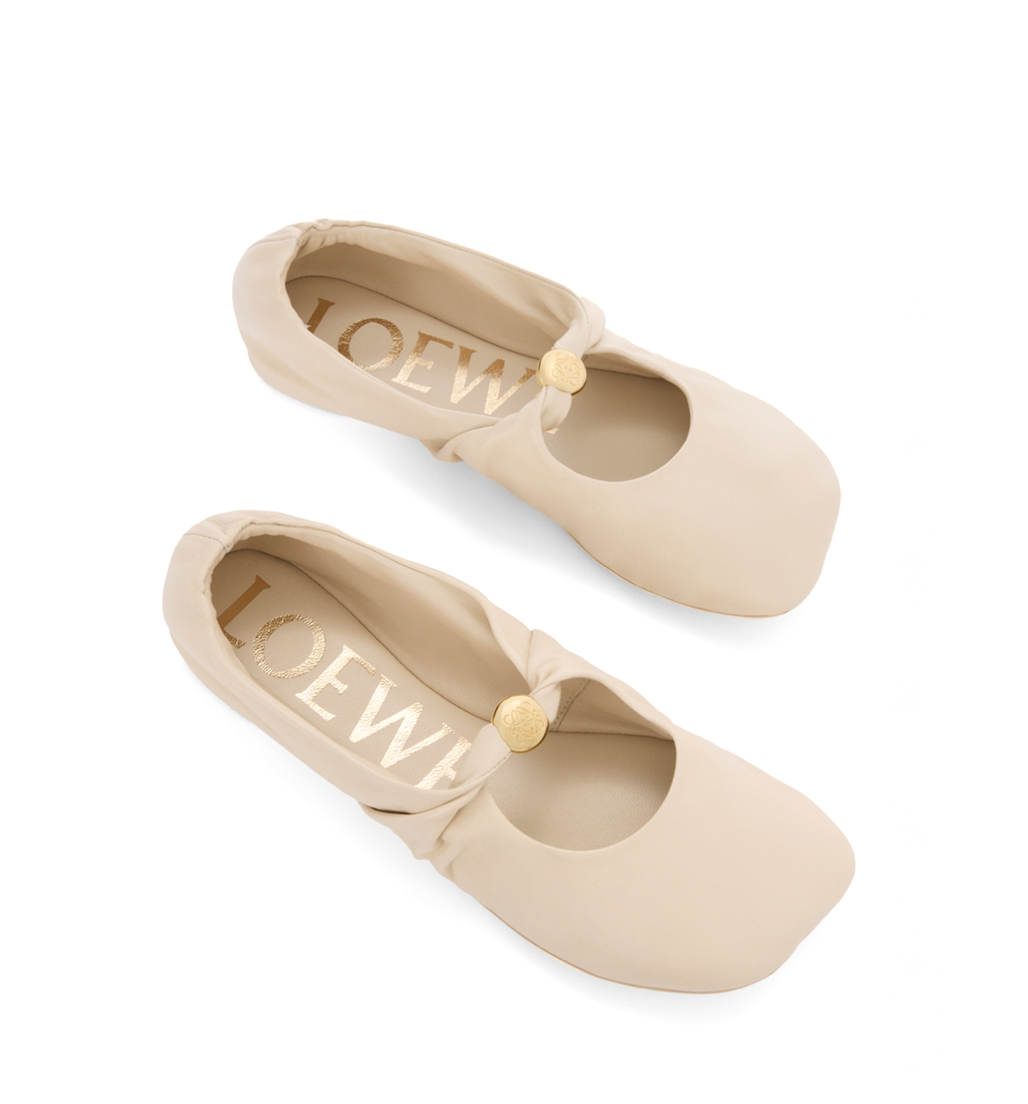 Pebble Soft ballerina in nappa lambskin
