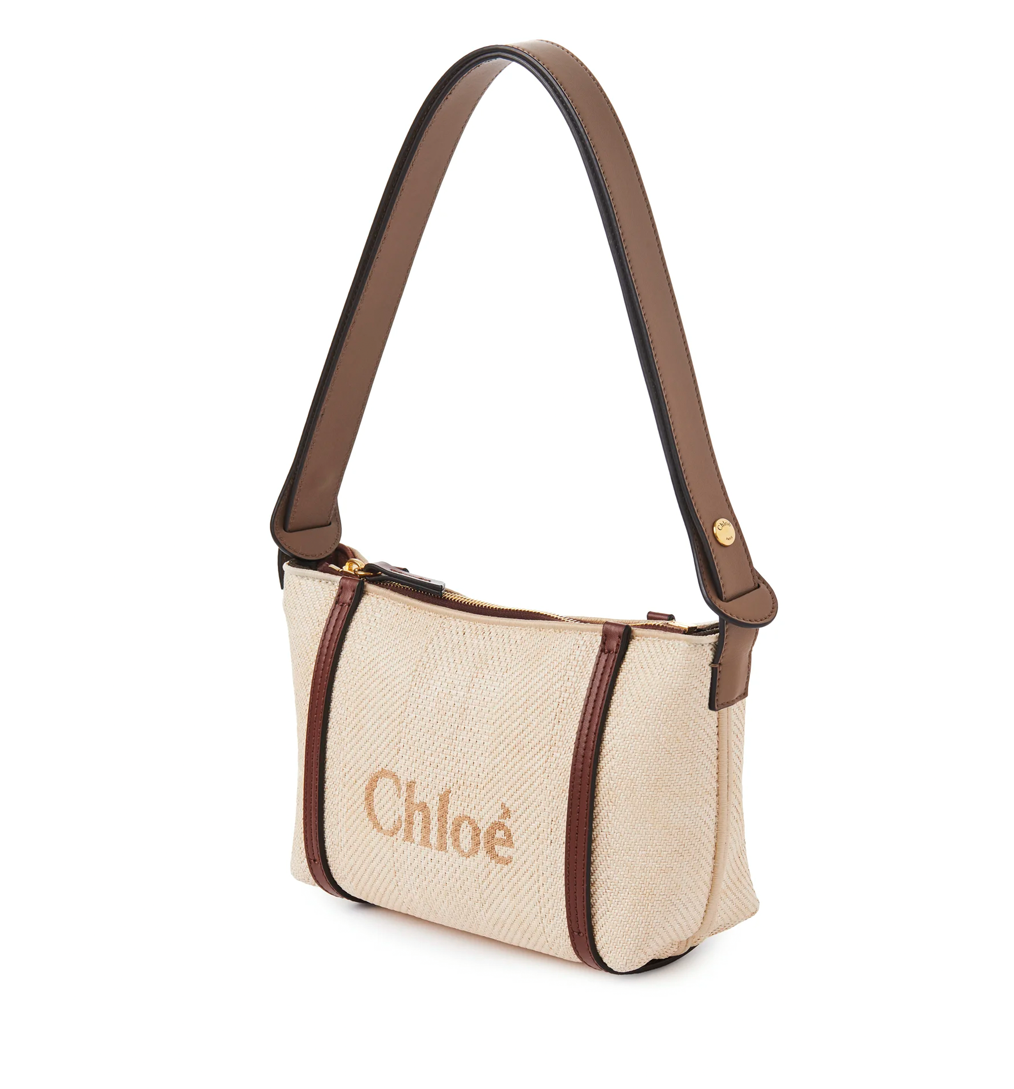 Chloé Carry Shoulder Bag in Raffia