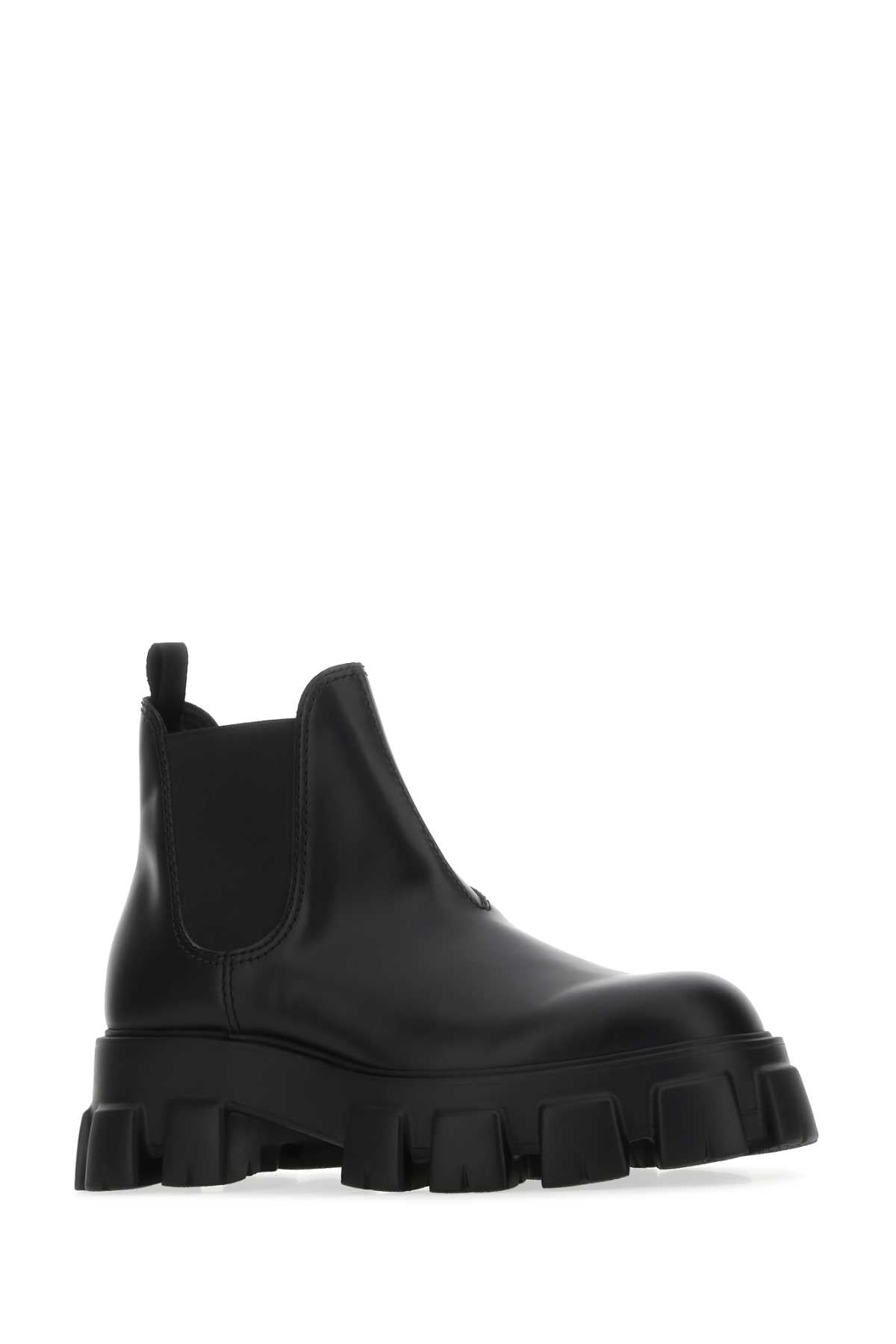 Monolith Brushed Leather Chelsea Boots - Black