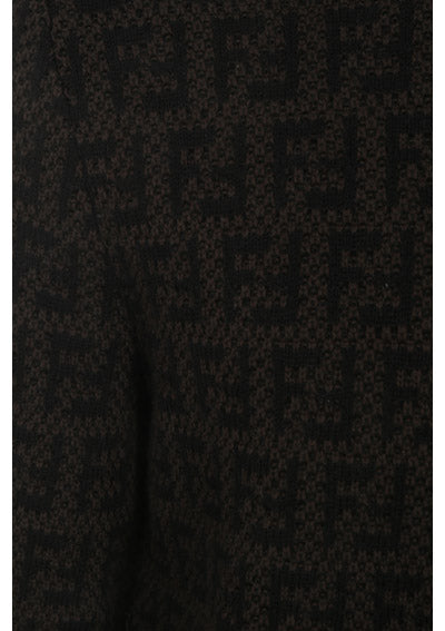 Monogram Wool Pullover - Black Brown