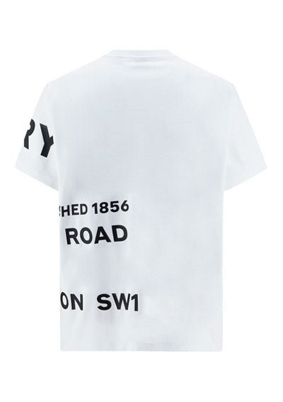 Horseferry Print Cotton Oversized T-shirt - White