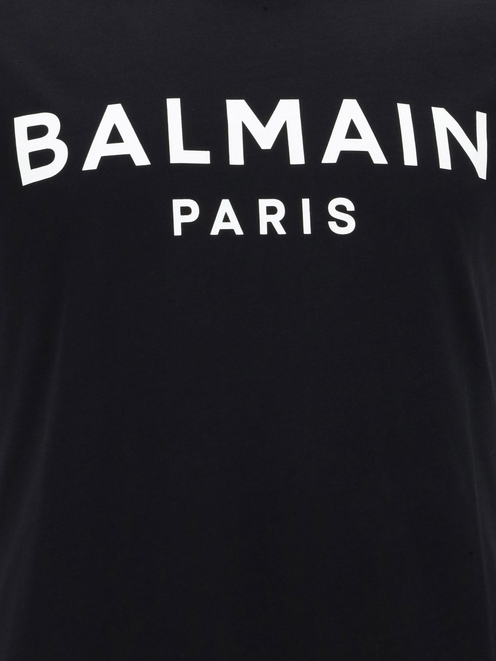 Cotton printed Balmain Paris logo T-shirt - Black