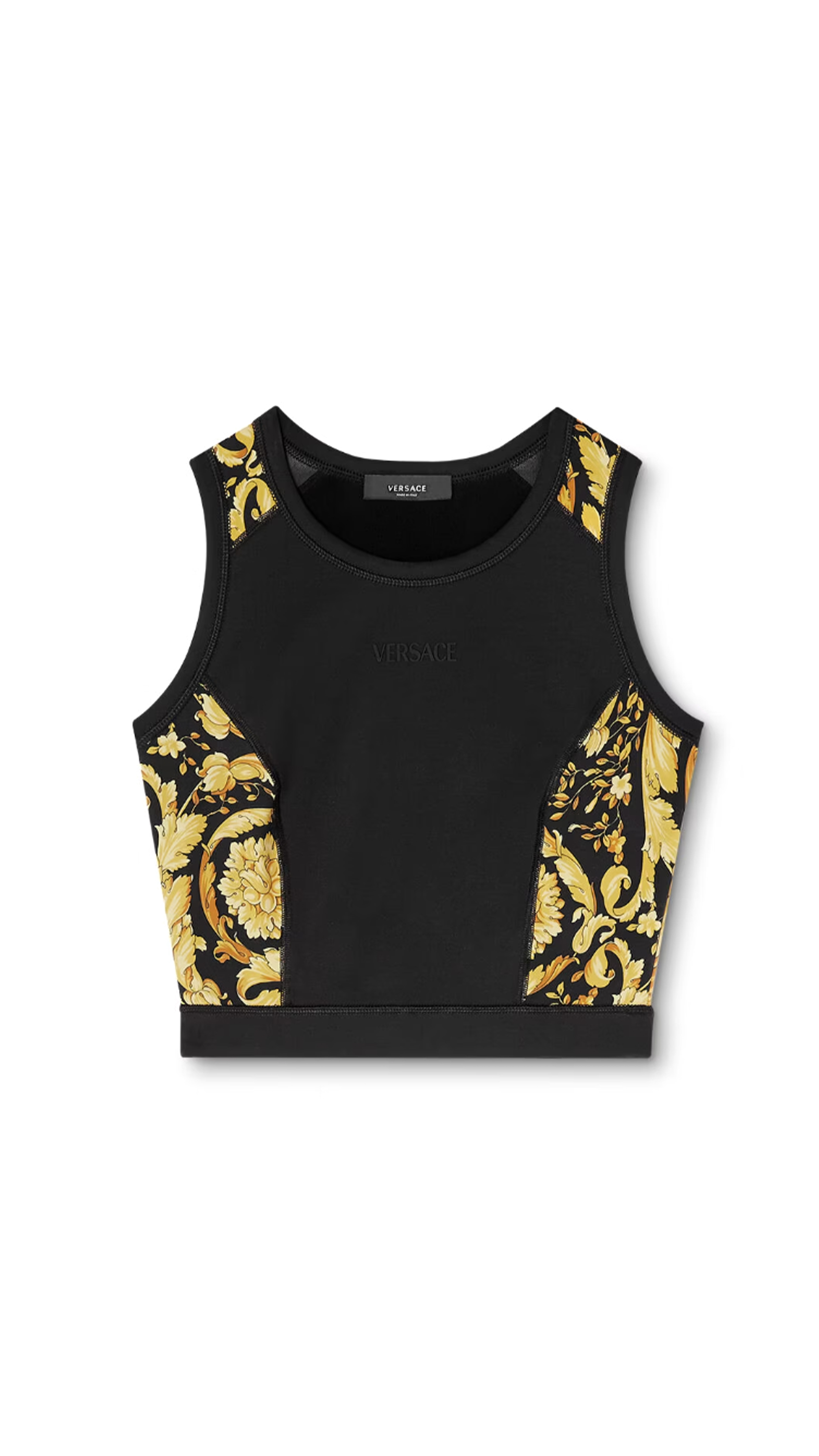 Barocco Gym Sports Bra - Black/Gold