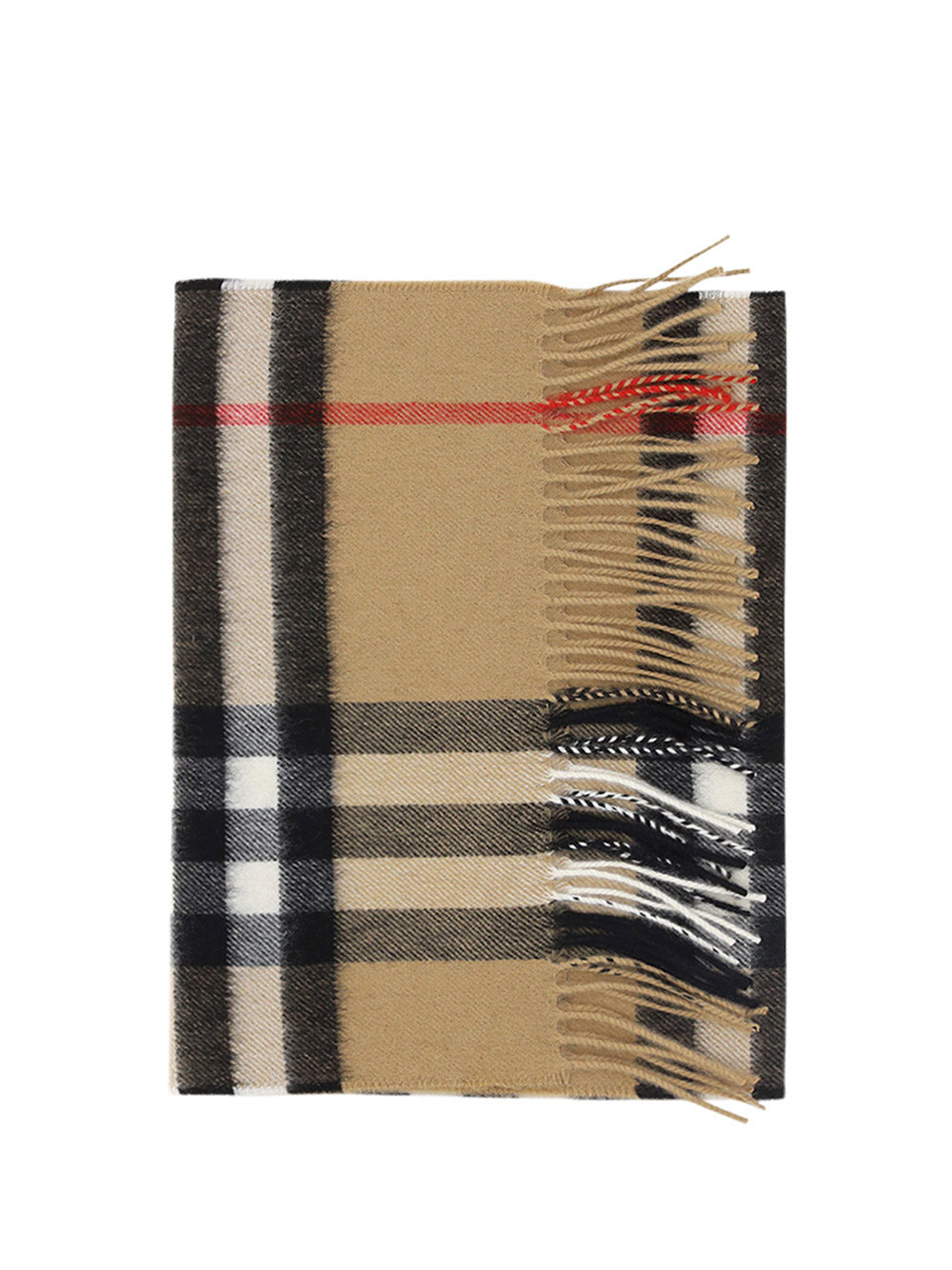 The Classic Check Cashmere Scarf - Archive Beige