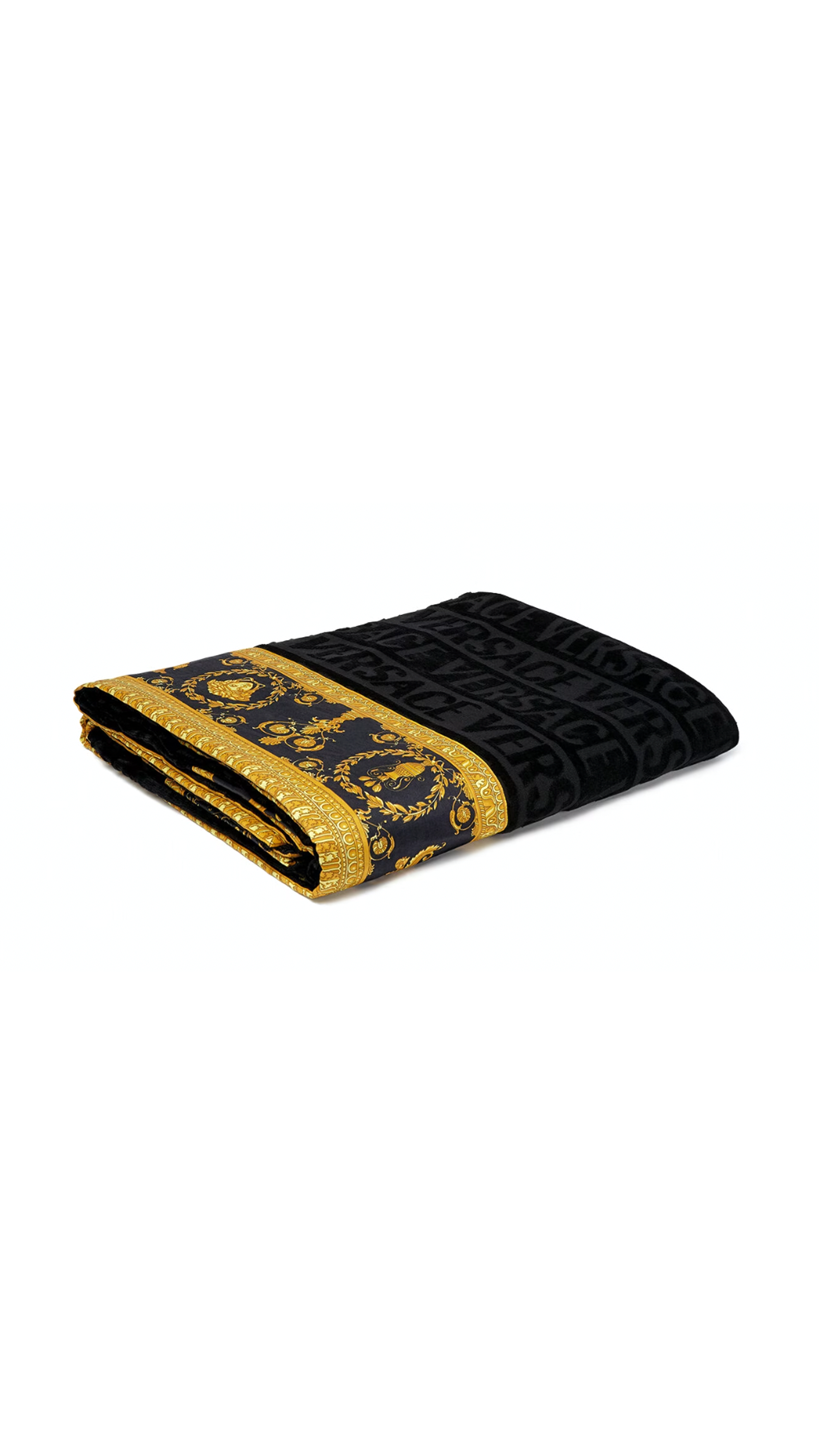 I ♡ Baroque Towel - Black