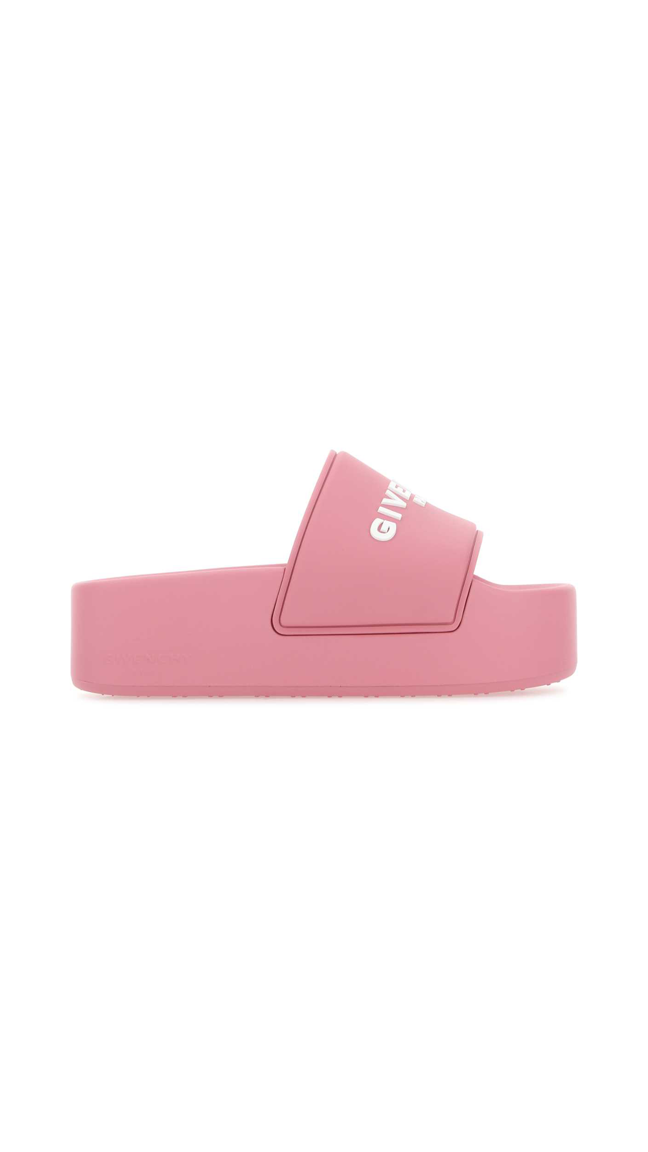 Givenchy Paris Sandals in Rubber - Bright Pink