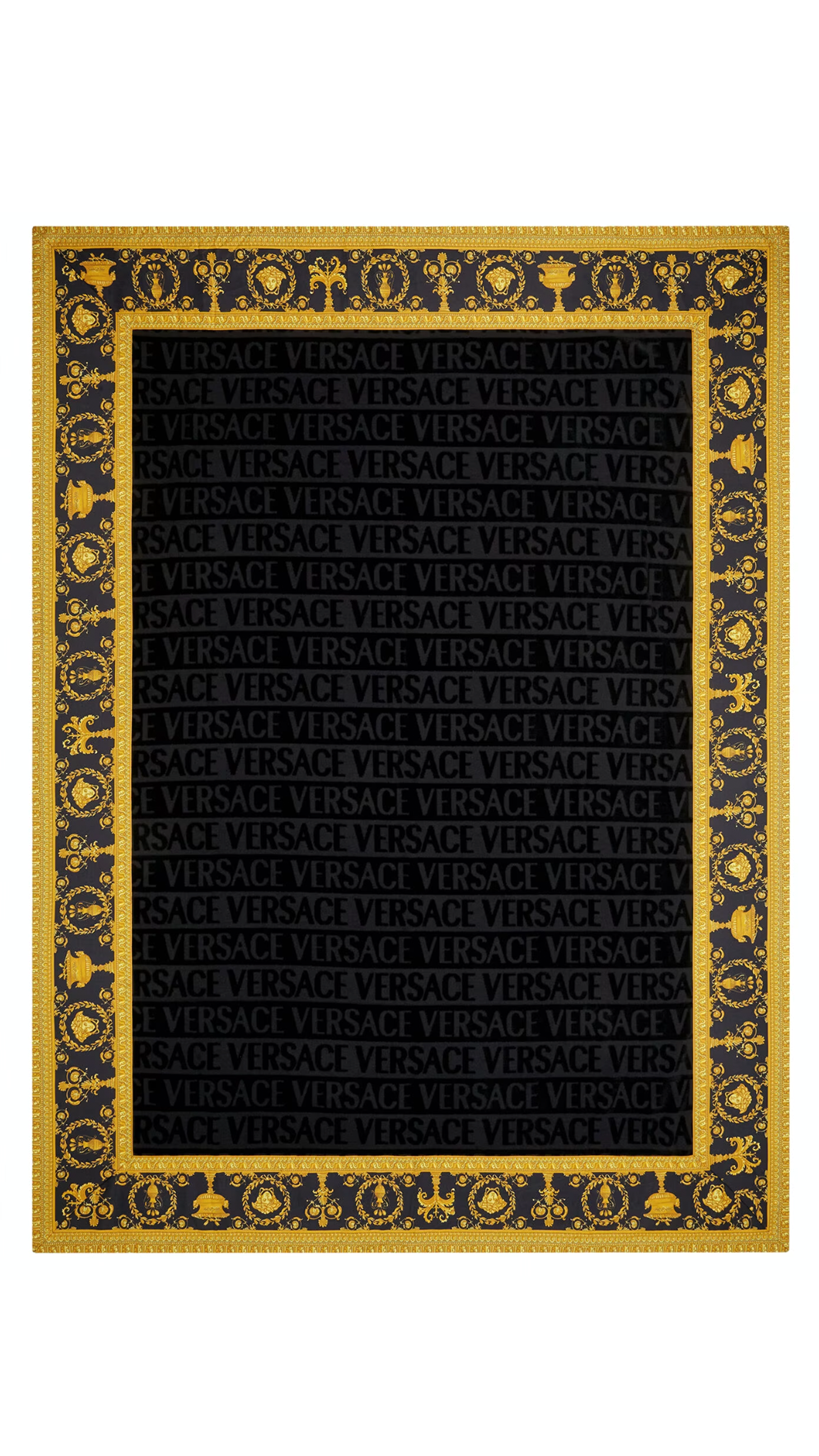 I ♡ Baroque Towel - Black