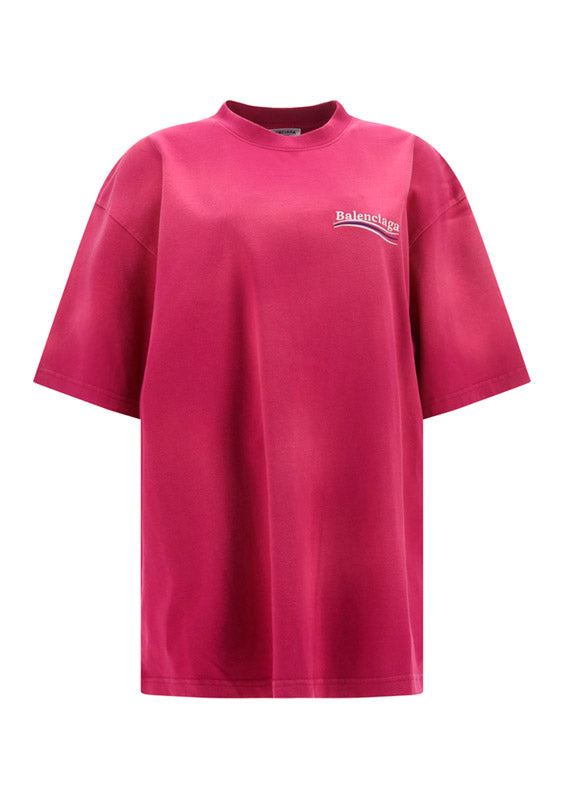 Political Campaign Large Fit T-Shirt - Pink.