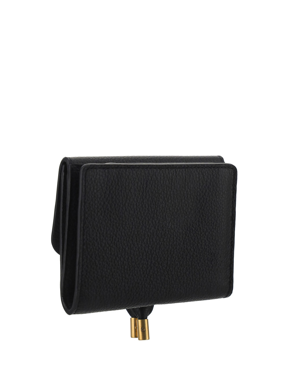 Marcie Squared Wallet in Grained Calfskin - Black