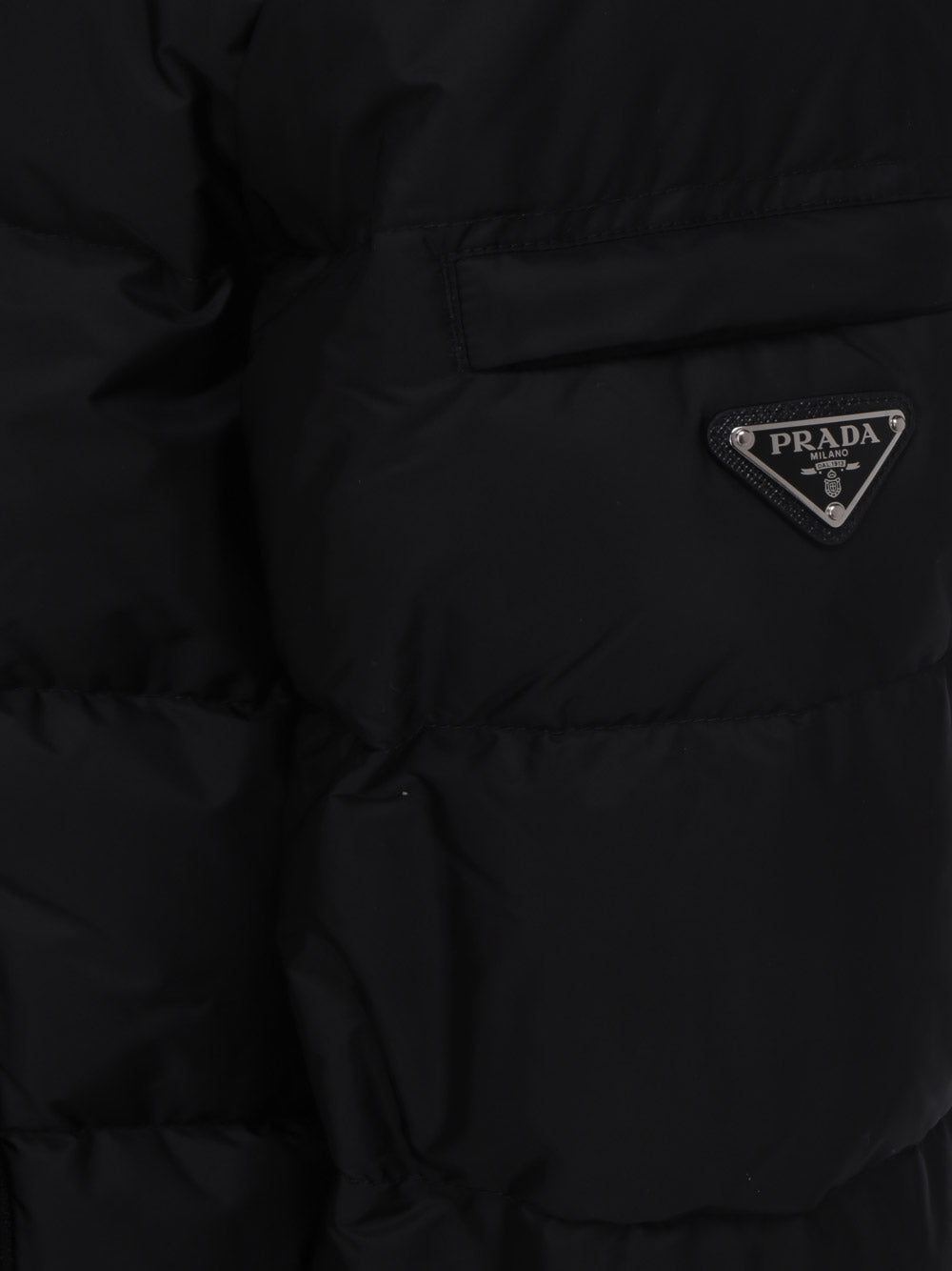 Prada Re-nylon Down Jacket in Black