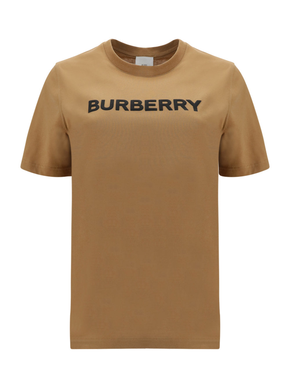 Logo Print Cotton T-shirt - Camel