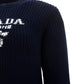 Cotton Crew-neck Sweater - Navy
