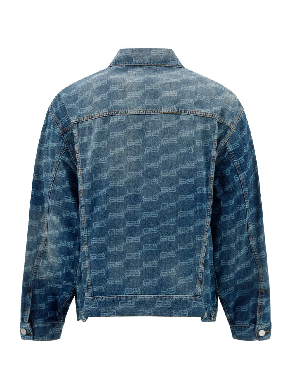 BB Monogram Large Fit Jacket - Blue.