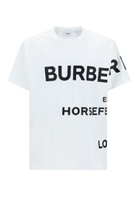 Horseferry Print Cotton Oversized T-shirt - White