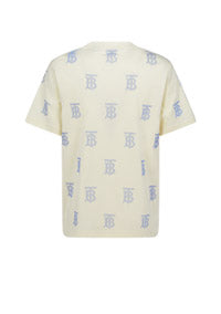 Monogram Motif Cotton T-shirt - Frosted Lemon