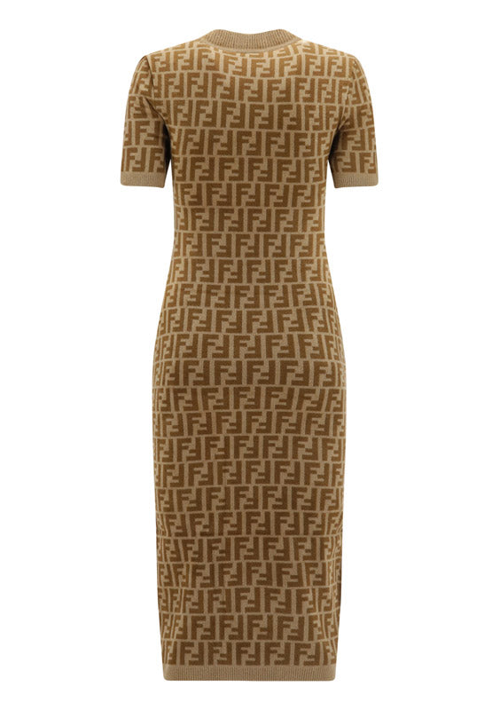 FF Velvet Dress - Camel