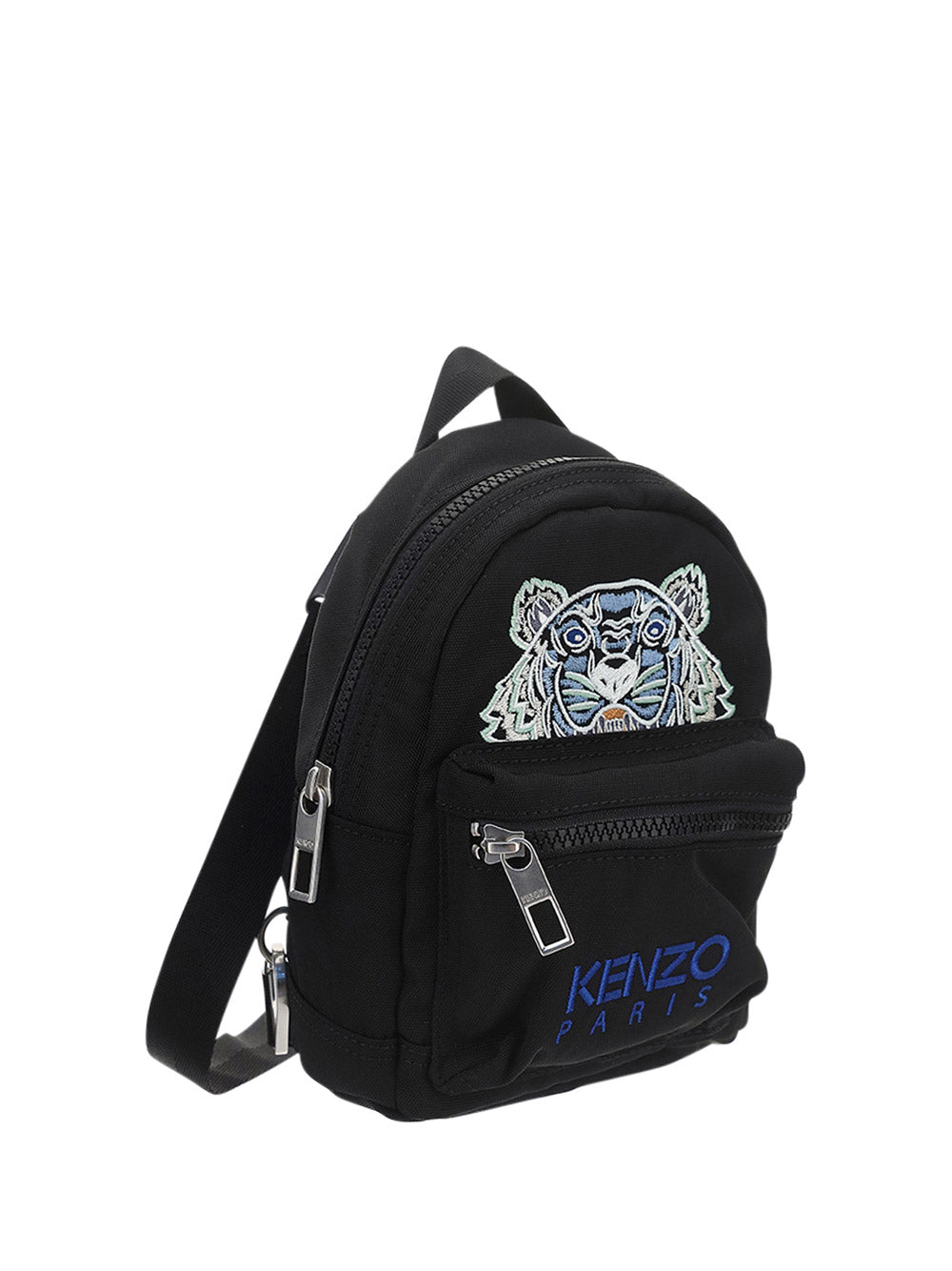 Mini Canvas Kampus Tiger Backpack - Black