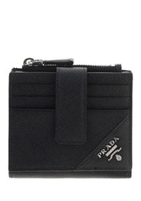 Saffiano Leather Card Holder- Black