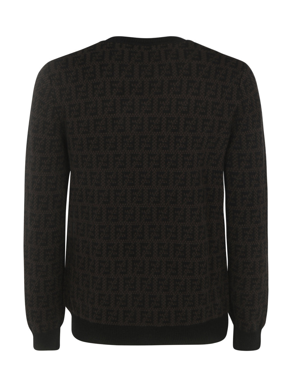 Monogram Wool Pullover - Black Brown